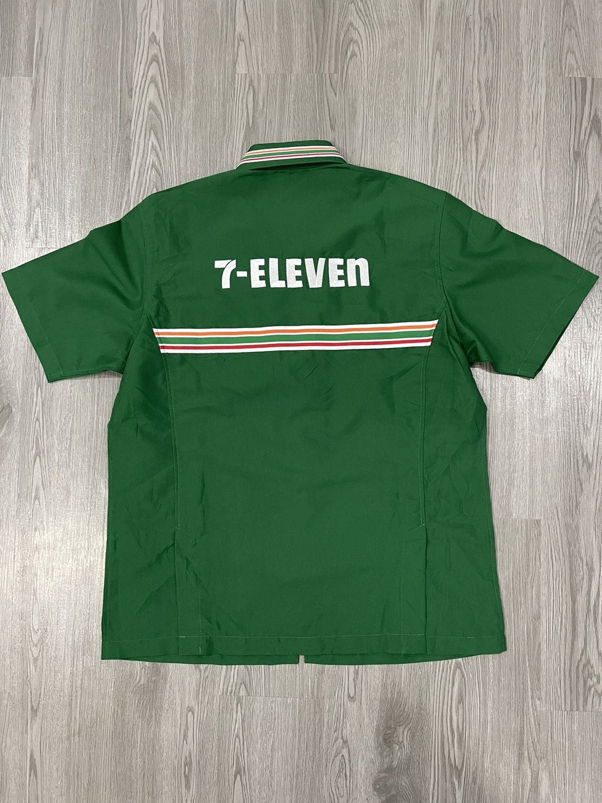 Japanese Brand × Uniform Wares Japan 7 eleven zip up work shirt Size US M / EU 48-50 / 2 - 2 Thumbnail