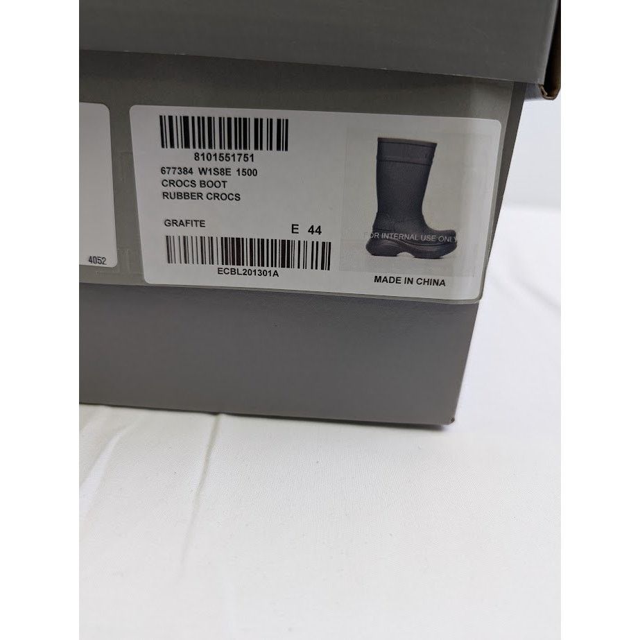 Balenciaga × Crocs o1rshd1 Q:4 / Crocs Rubber Boots in Grafite Size US 11 / EU 44 - 17 Thumbnail