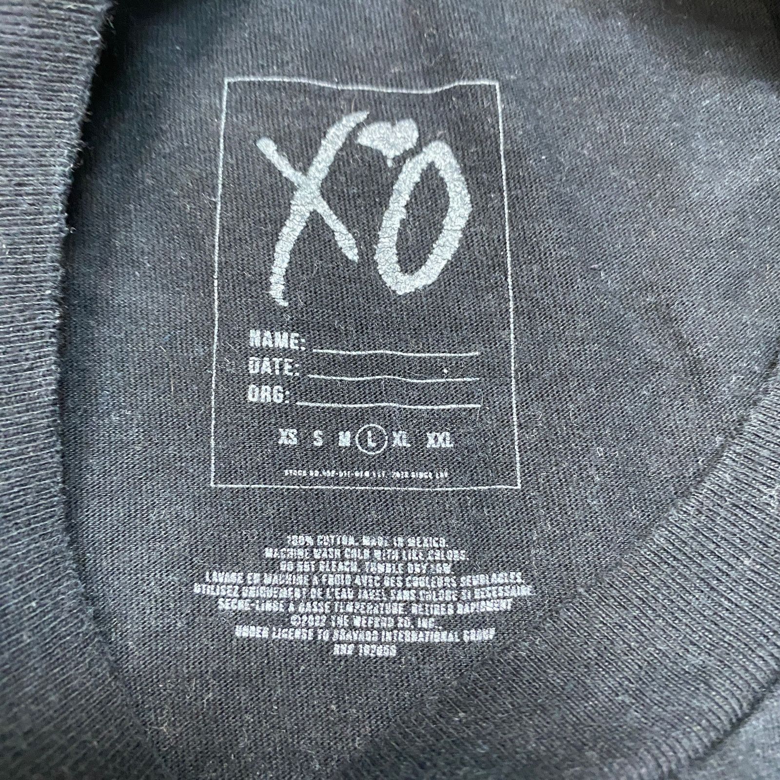 Band Tees × The Weeknd × XO XO The Weeknd After Hours Til Dawn Tour XOHF Shirt Large Size US L / EU 52-54 / 3 - 5 Thumbnail