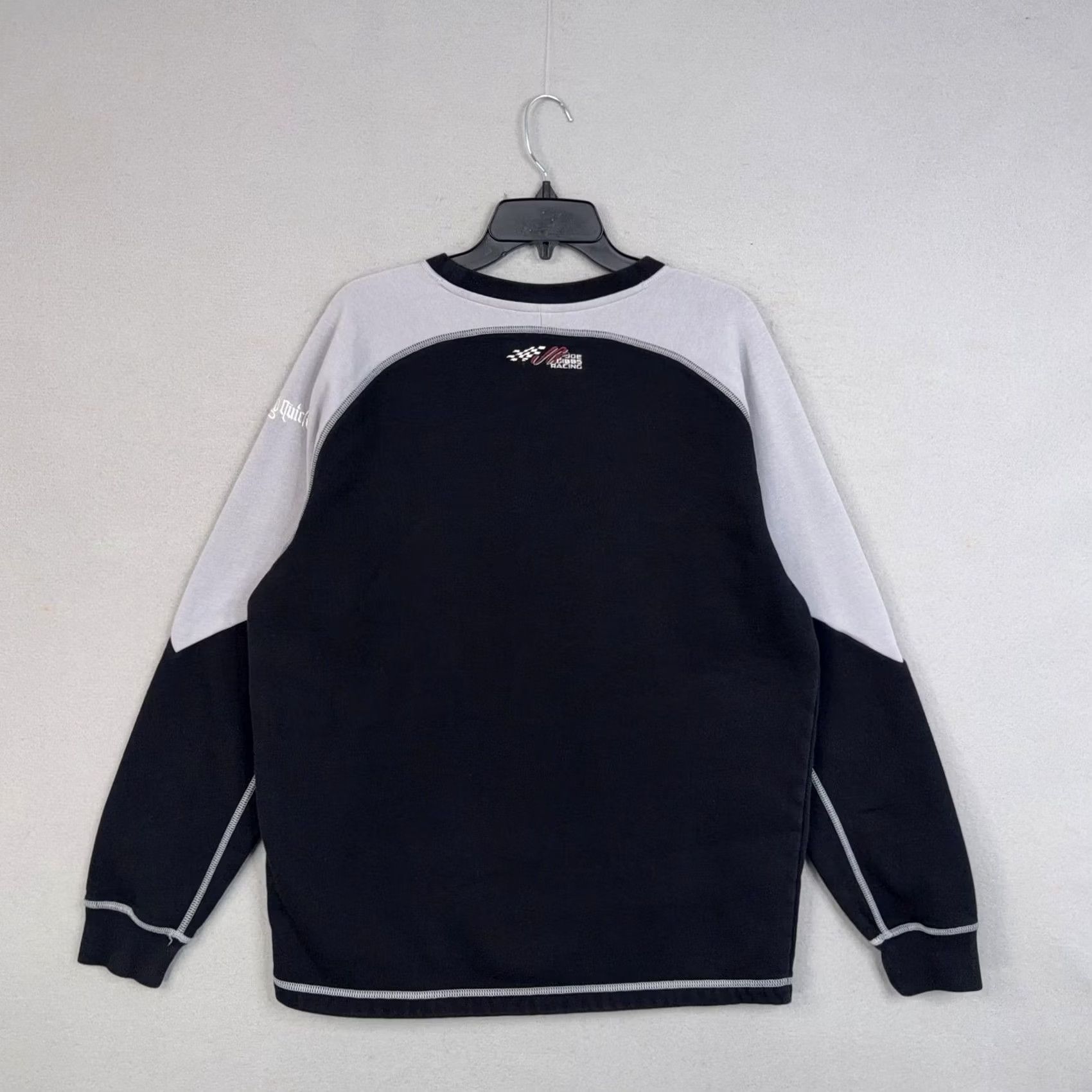 Vintage Wicked Quick Joe Gibbs Racing Sweatshirt Mens Large Black Fleece Pullover Nascar Size US L / EU 52-54 / 3 - 4 Thumbnail