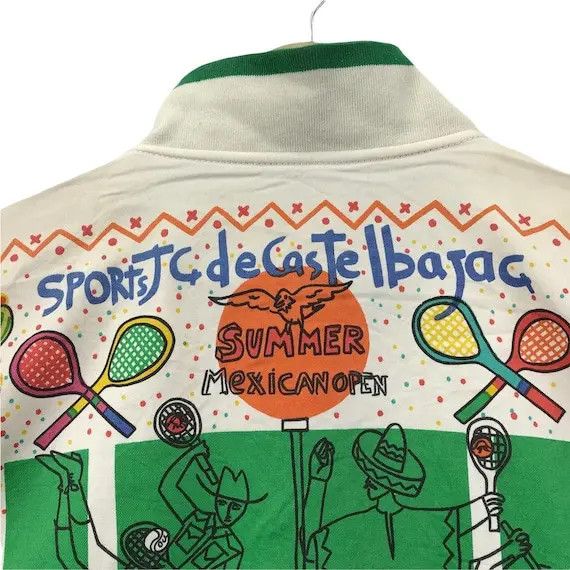 Jean Charles De Castelbajac Vtg 80’ JEAN CHARLES De CASTELBAJAC Tennis Art Jacket Size L / US 10 / IT 46 - 9 Thumbnail
