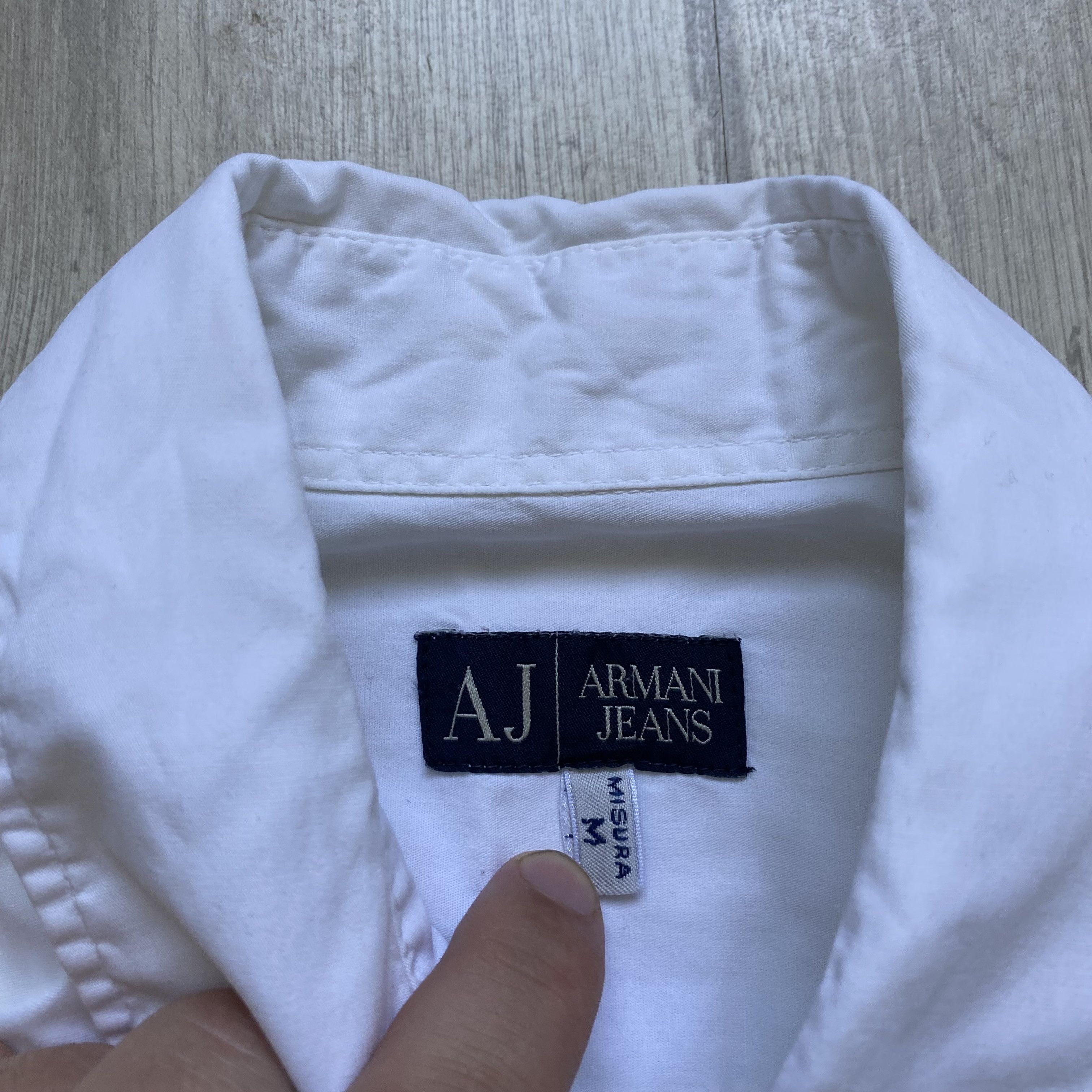 Emporio Armani 👔 Vintage 80-90s Armani Classic Shirt White Oldmoney Luxury Size US M / EU 48-50 / 2 - 5 Thumbnail