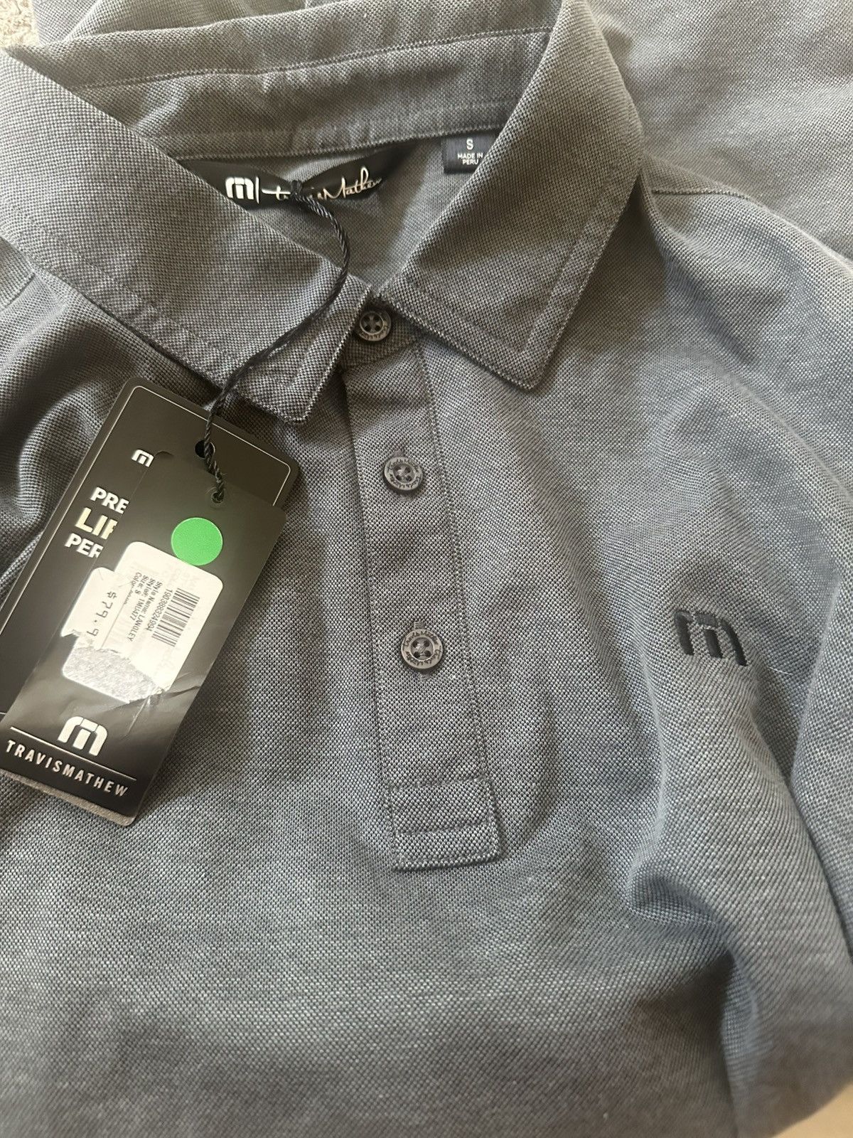 TravisMathew New Travis Mathew Langley Golf Polo Small Gray TM Size US S / EU 44-46 / 1 - 5 Thumbnail