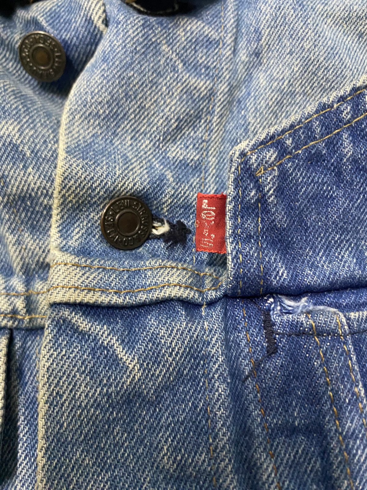 Levi's Vintage Brand Levis 70505 Small e Trucker Denim 1979s Size US M / EU 48-50 / 2 - 10 Thumbnail