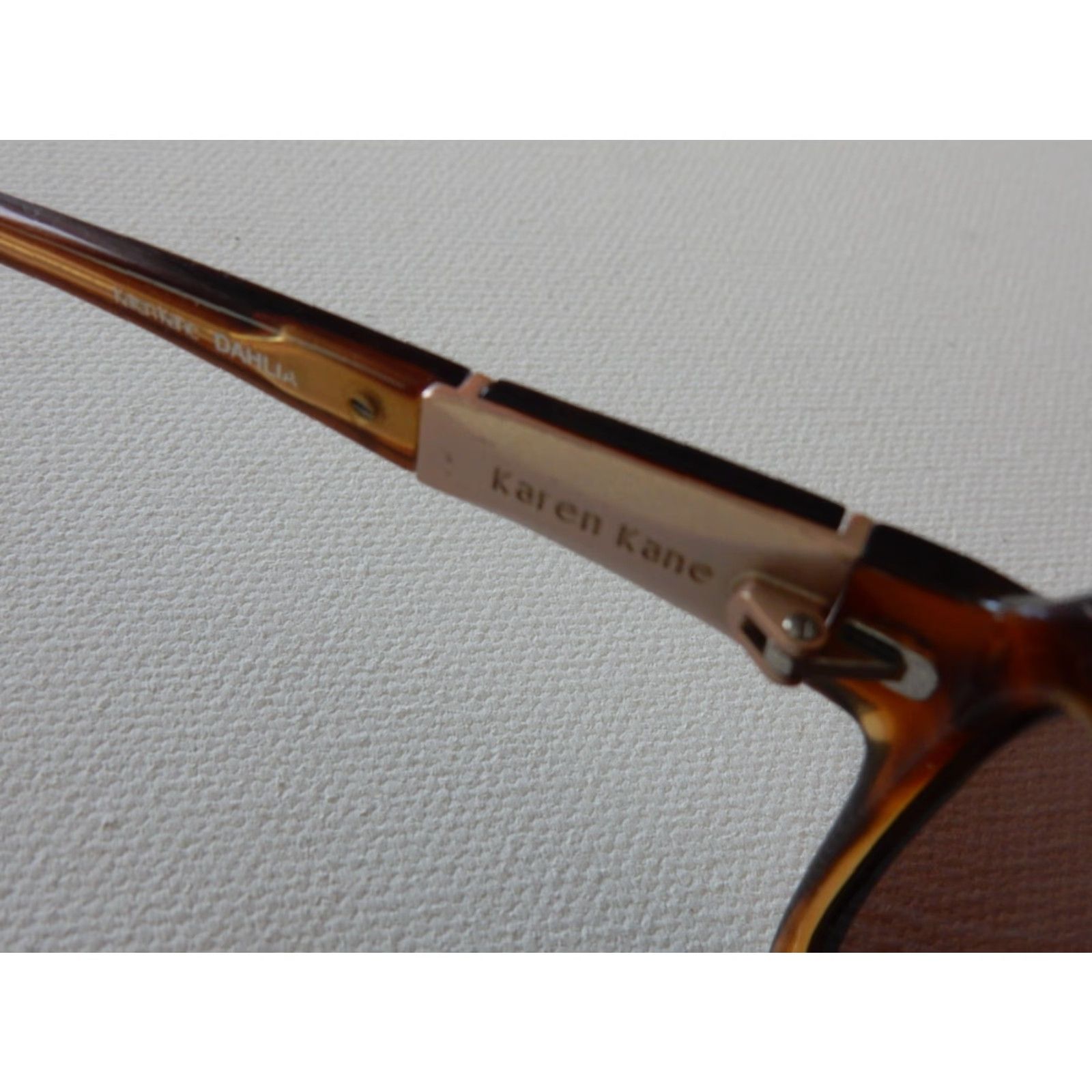 Vintage VINTAGE Karen Kane Sunglasses Women Brown Tortoise Dahlia 56mm Accessories Size ONE SIZE - 5 Thumbnail
