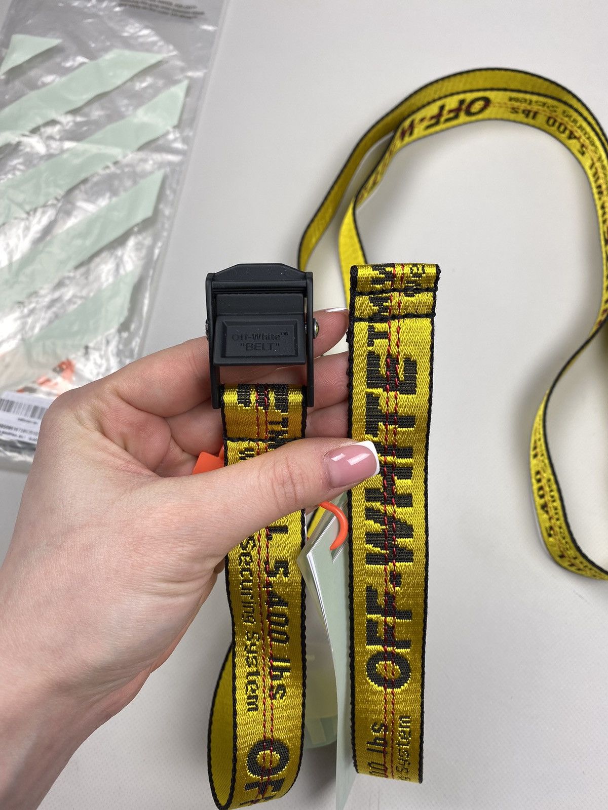 Off-White BNWT! Off-white Carry OV Mini Industrial belt one Size Size ONE SIZE - 7 Thumbnail
