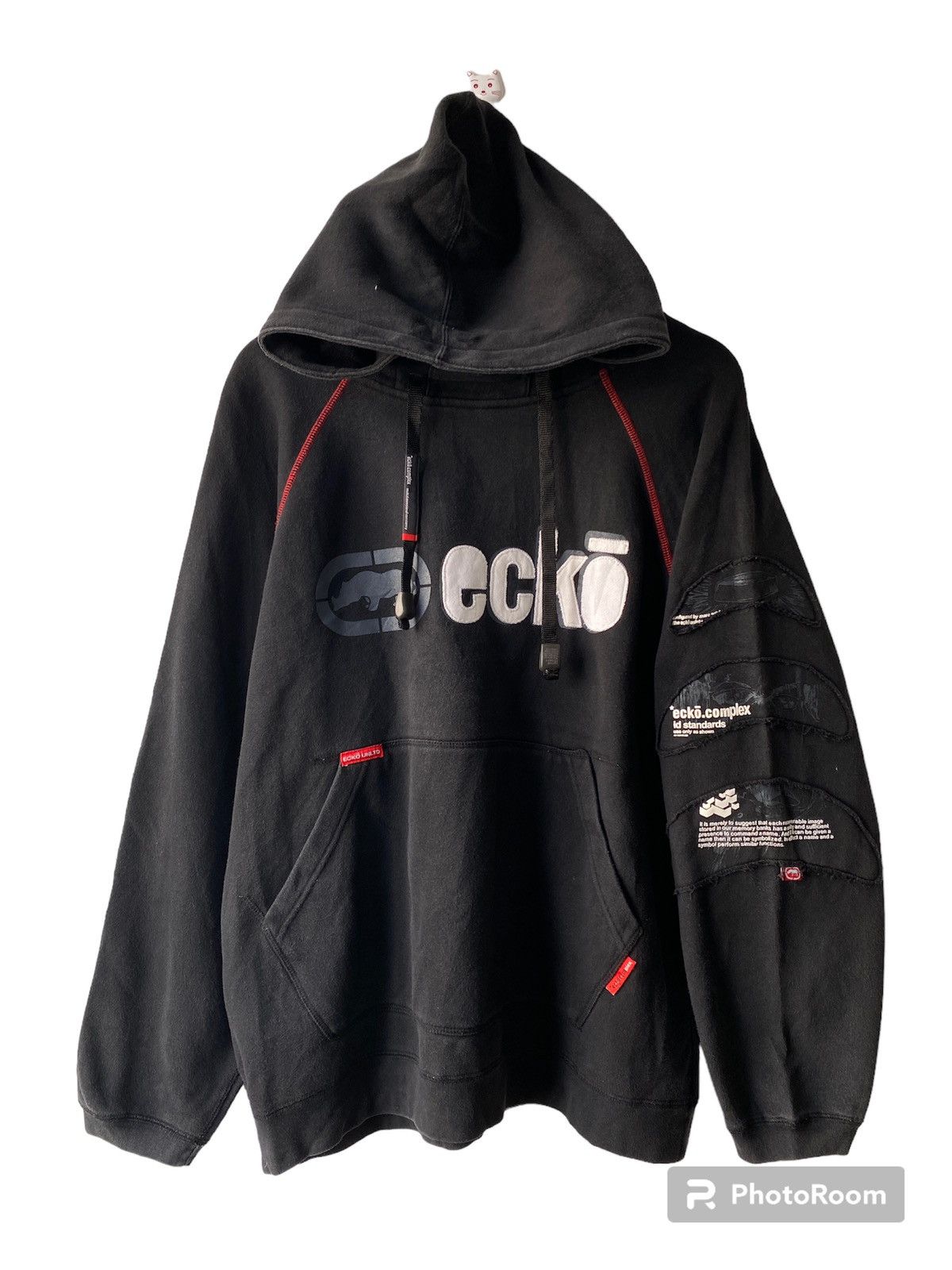 Ecko Unltd. 2000s - Ecko Unltd Complex Hoodie Faded Black Size US L / EU 52-54 / 3 - 1 Thumbnail