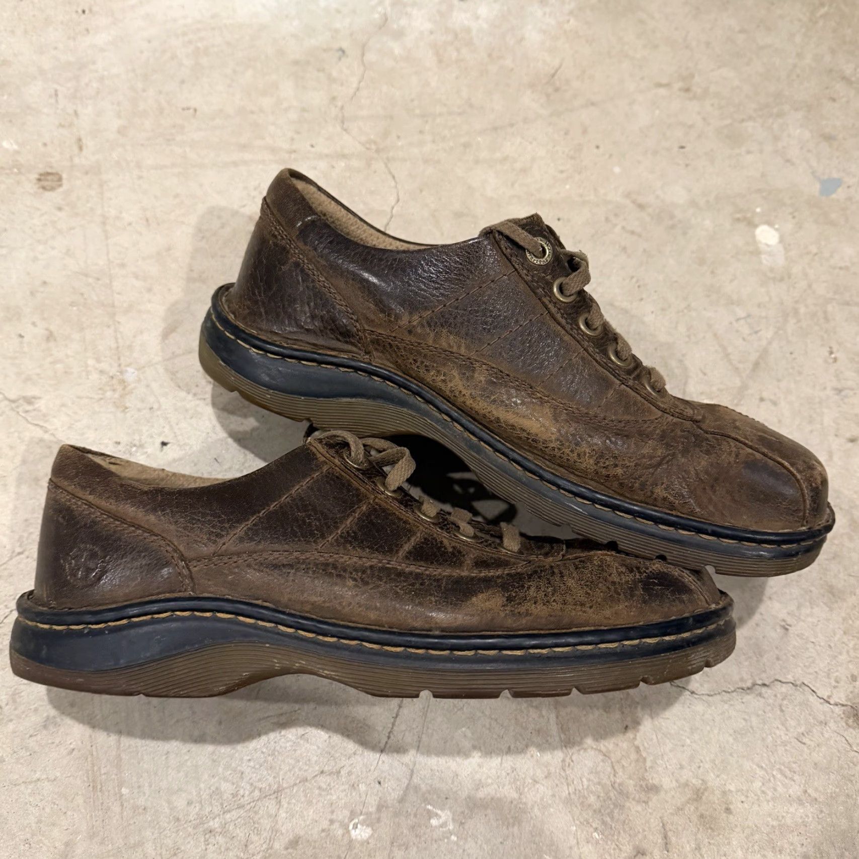 Dr. Martens VINTAGE Dr Martens John Oxfords Mens Size 9 Brown Leather Casual Docs Doc Martens Oxford Shoes Mens Brown Leather Casual Shoes 90s? Size US 8 / EU 41 - 2 Thumbnail