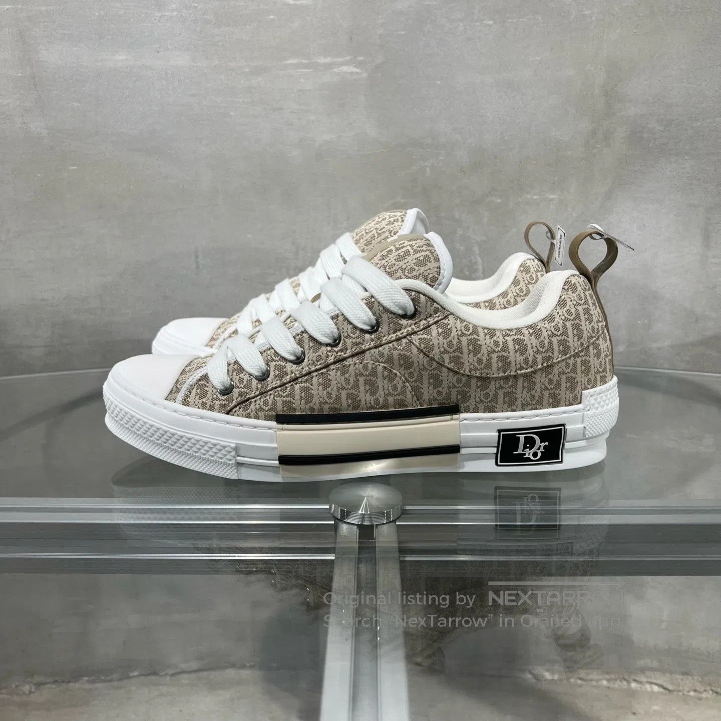 Dior Dior B23 Oblique Old Age Full Print Beige shoes Size US 9 / EU 42 - 3 Thumbnail