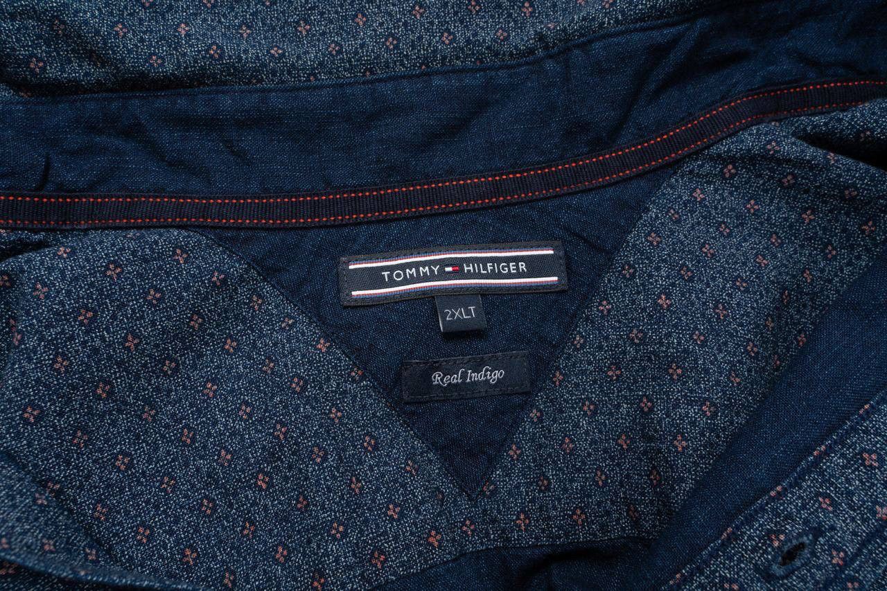 Tommy Hilfiger 🔵TOMMY HILFIGER Real Indigo Flower Print Button Down Shirt Size US XXL / EU 58 / 5 - 21 Thumbnail