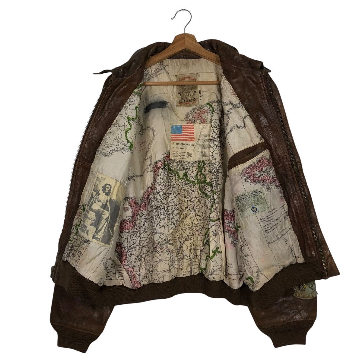 Avirex 🔥VINTAGE AVIREX GENUINE LEATHER JACKET AMERICAN CLASSIC USA Size US M / EU 48-50 / 2 - 15 Thumbnail