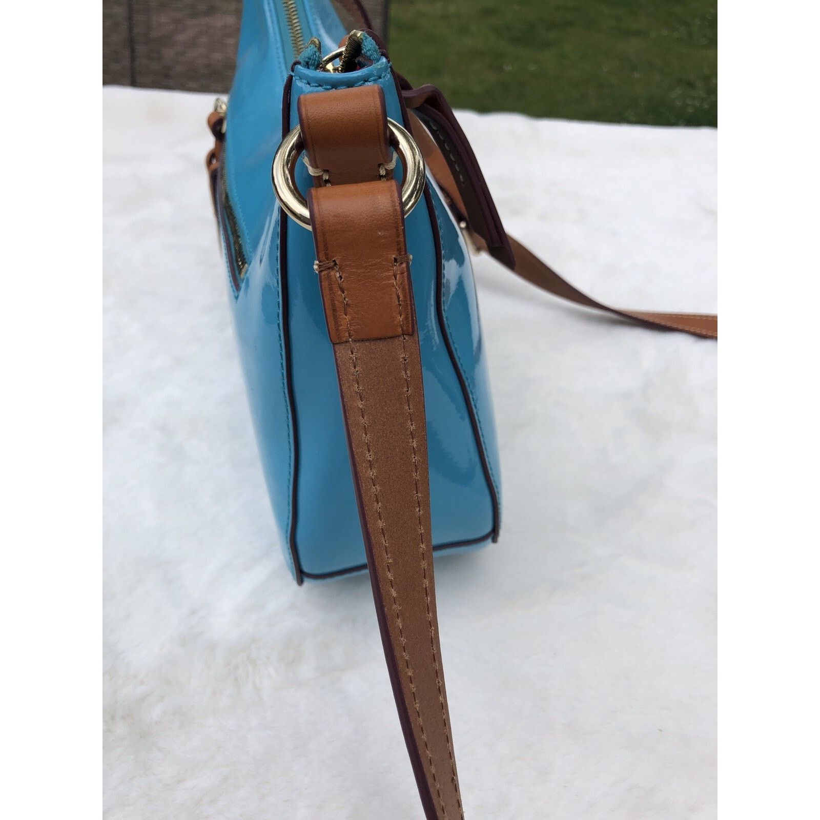 Dooney & Bourke Dooney & Bourke Patent Leather Small Kiley Crossbody B000543 Size ONE SIZE - 3 Thumbnail