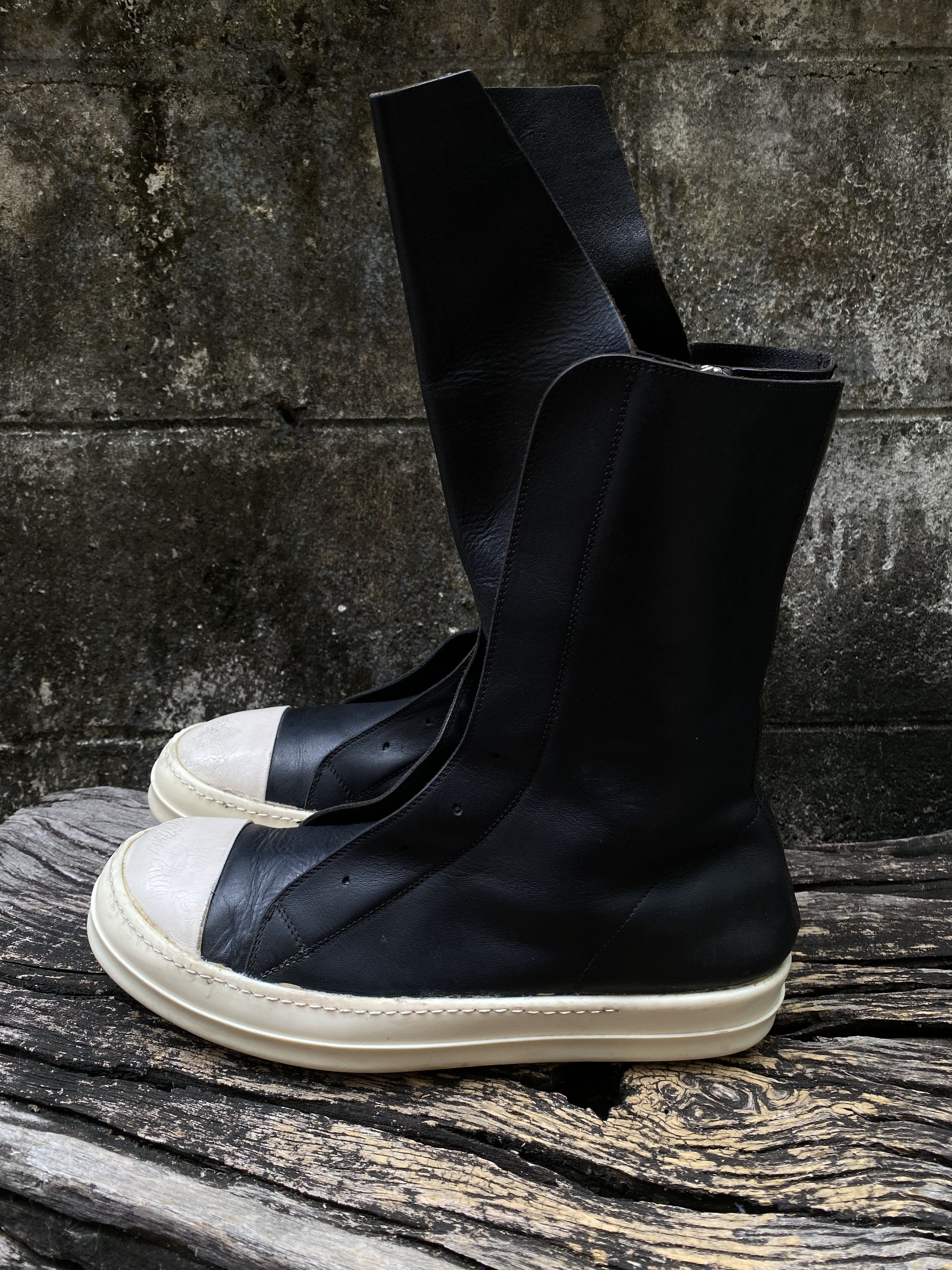 Rick Owens Rick Owens Laceless Ramones Cargo Boots Black 42.5 Size US 9.5 / EU 42-43 - 1 Thumbnail