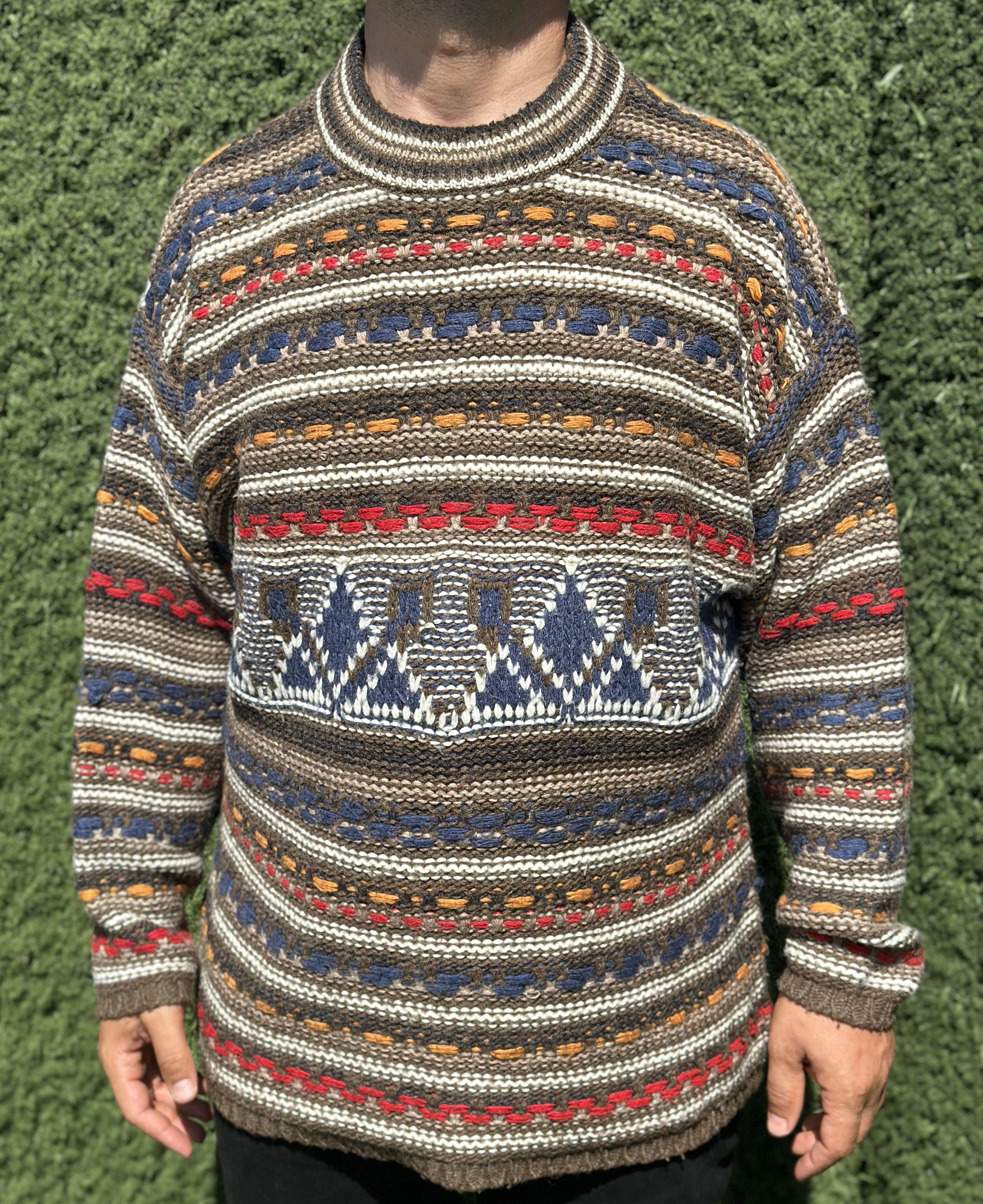 Missoni Vintage 1993 Missoni Sport Rainbow Pullover Cosby Size XL Size US XL / EU 56 / 4 - 3 Thumbnail