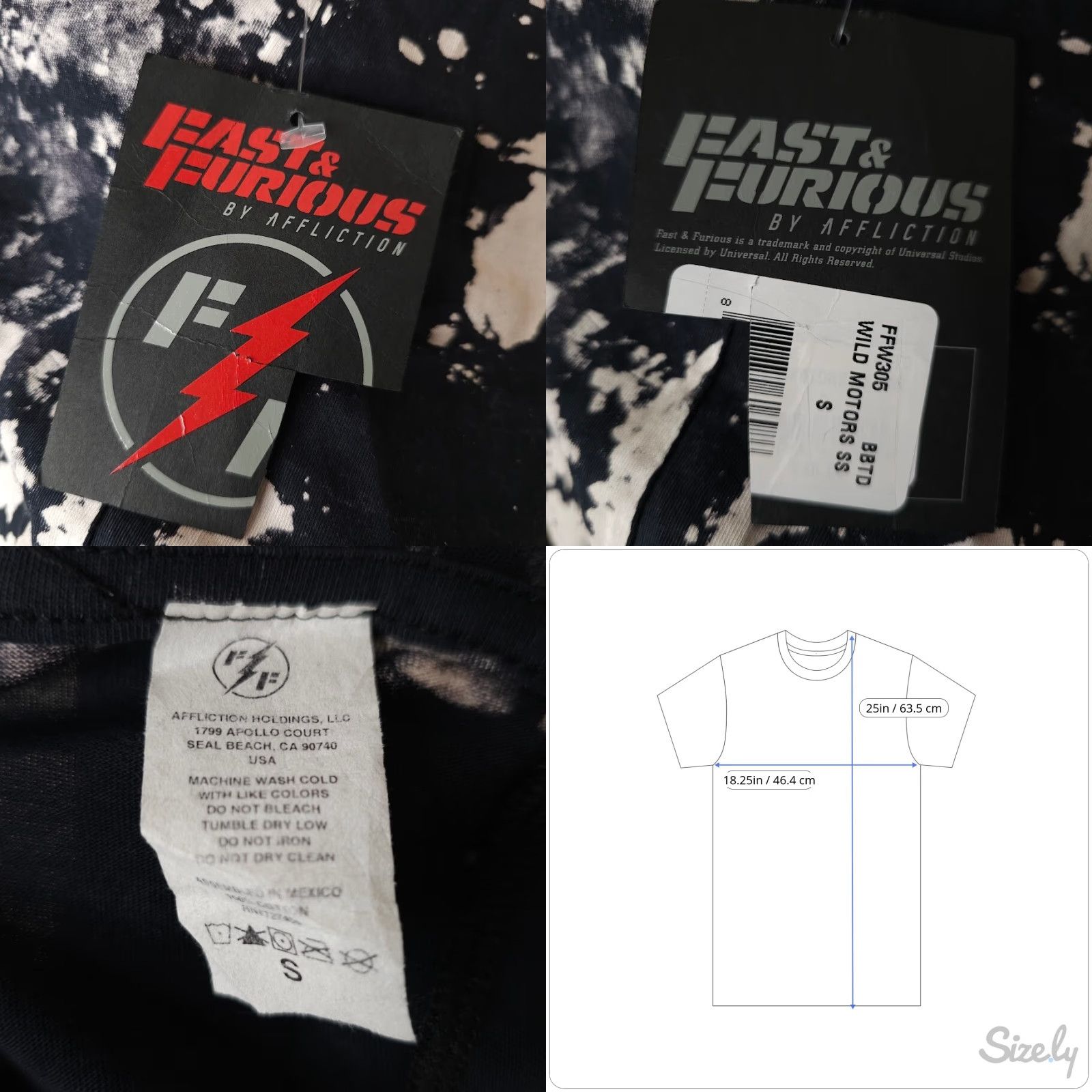 Affliction Affliction T Shirt Womens Small White Wild Motors FFW305 Paint Splatter Shirts Womens MMA Theme Size S / US 4 / IT 40 - 8 Thumbnail