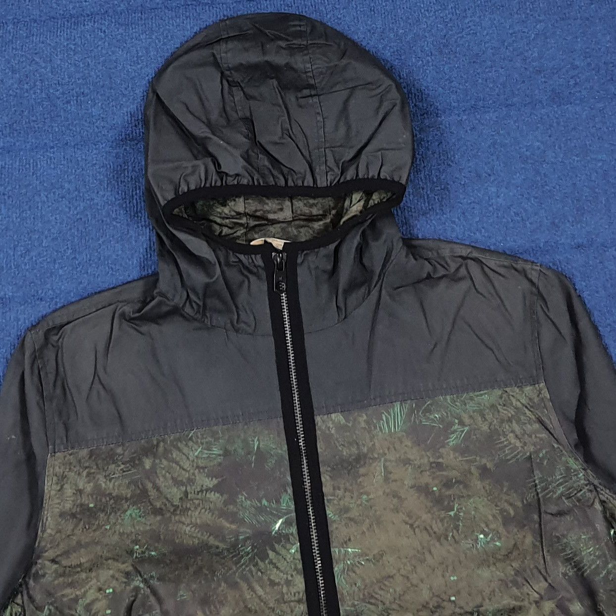 Zara Vintage Zara Man Floral Windbreaker Jacket Botanical C289N5 Size US M / EU 48-50 / 2 - 2 Thumbnail