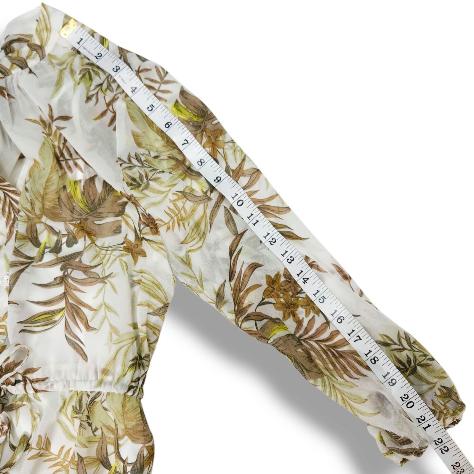 South2 West8 41 Hawthorn Petite Floral Midi Dress Button Ivory Resort 5P Size M / US 6-8 / IT 42-44 - 11 Thumbnail