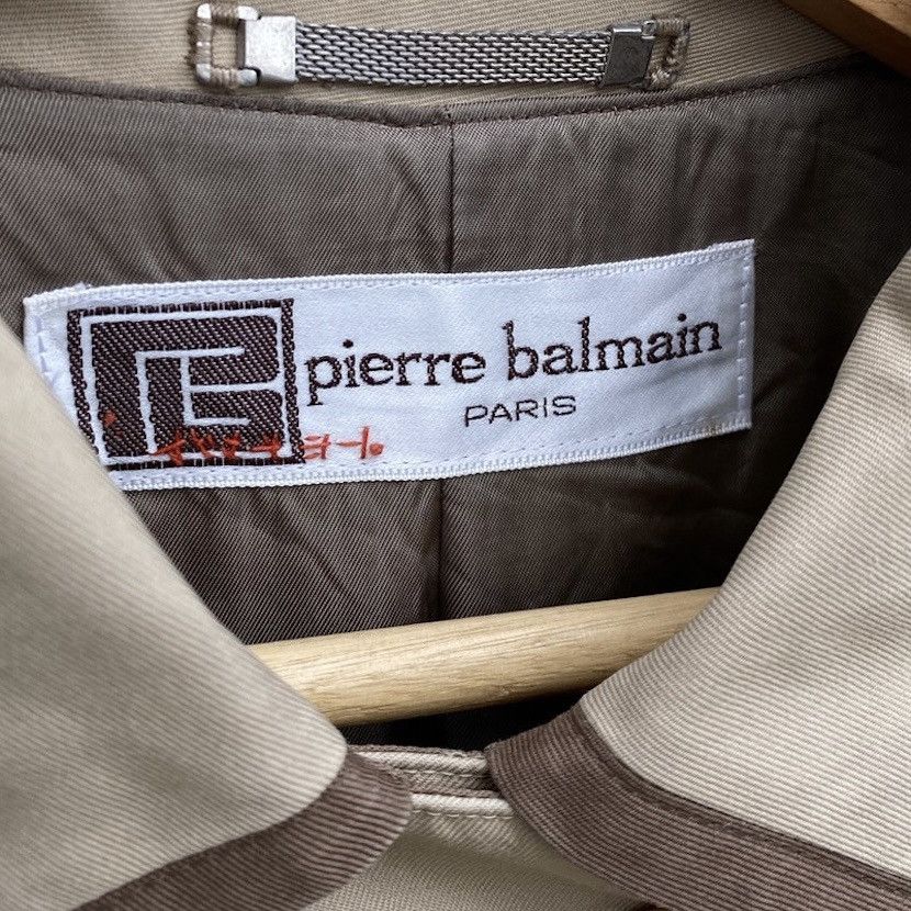 Designer × Pierre Balmain Vintage Pierre Balmain Paris Trench Coat Size US S / EU 44-46 / 1 - 2 Thumbnail