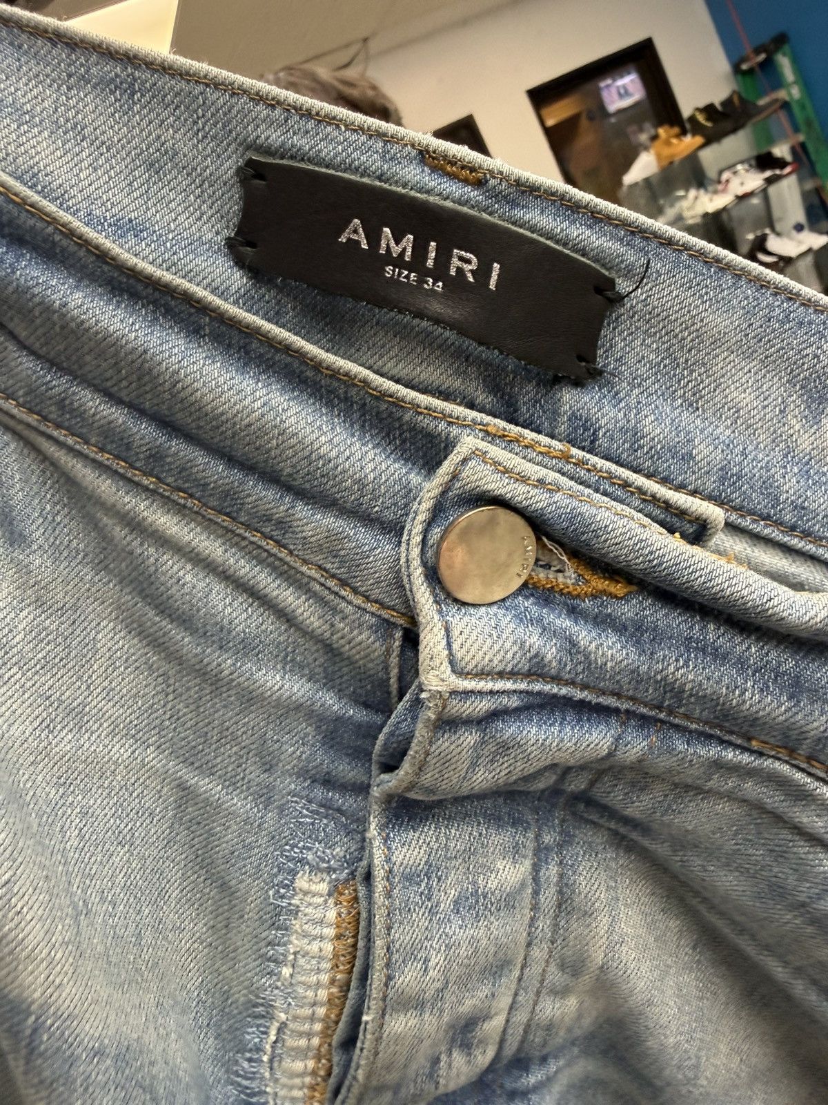 Amiri Amiri MX1 - Red Plaid Flannel Patched Size US 34 / EU 50 - 6 Thumbnail
