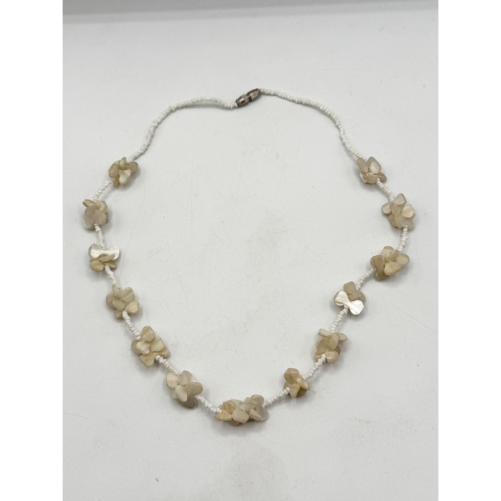 Vintage Vintage made in India Abalone shell Mother of Pearl Beaded N Size ONE SIZE - 4 Thumbnail