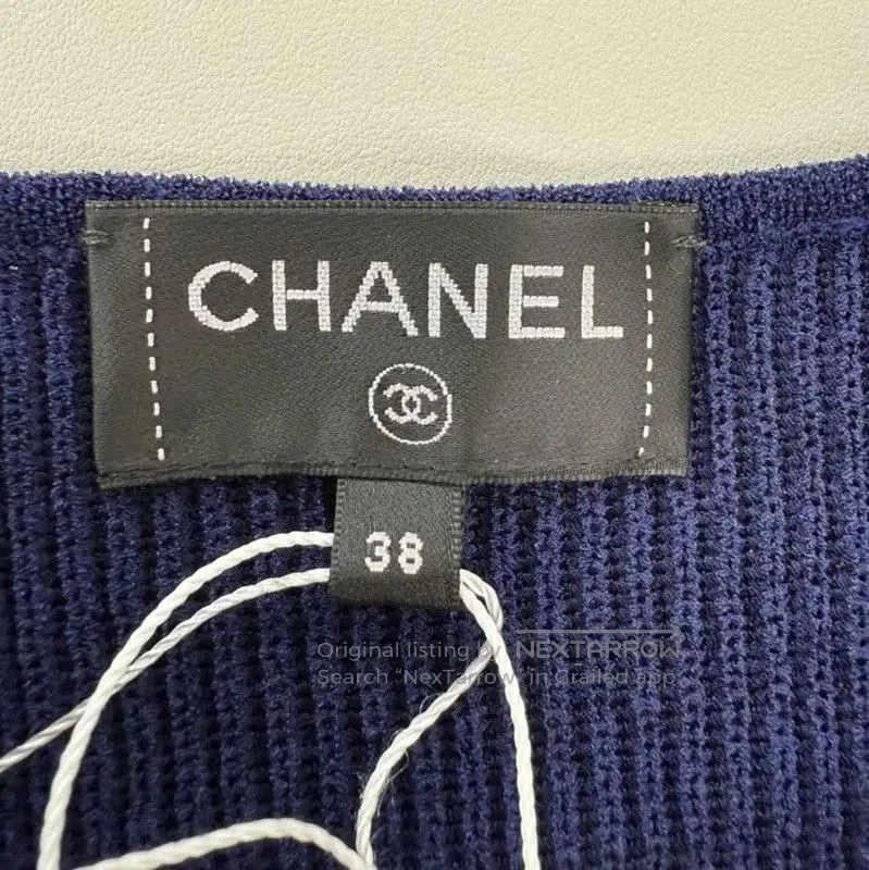 Chanel Chanel Cotton Striped Midi Dress for Women . Size M / US 6-8 / IT 42-44 - 3 Thumbnail