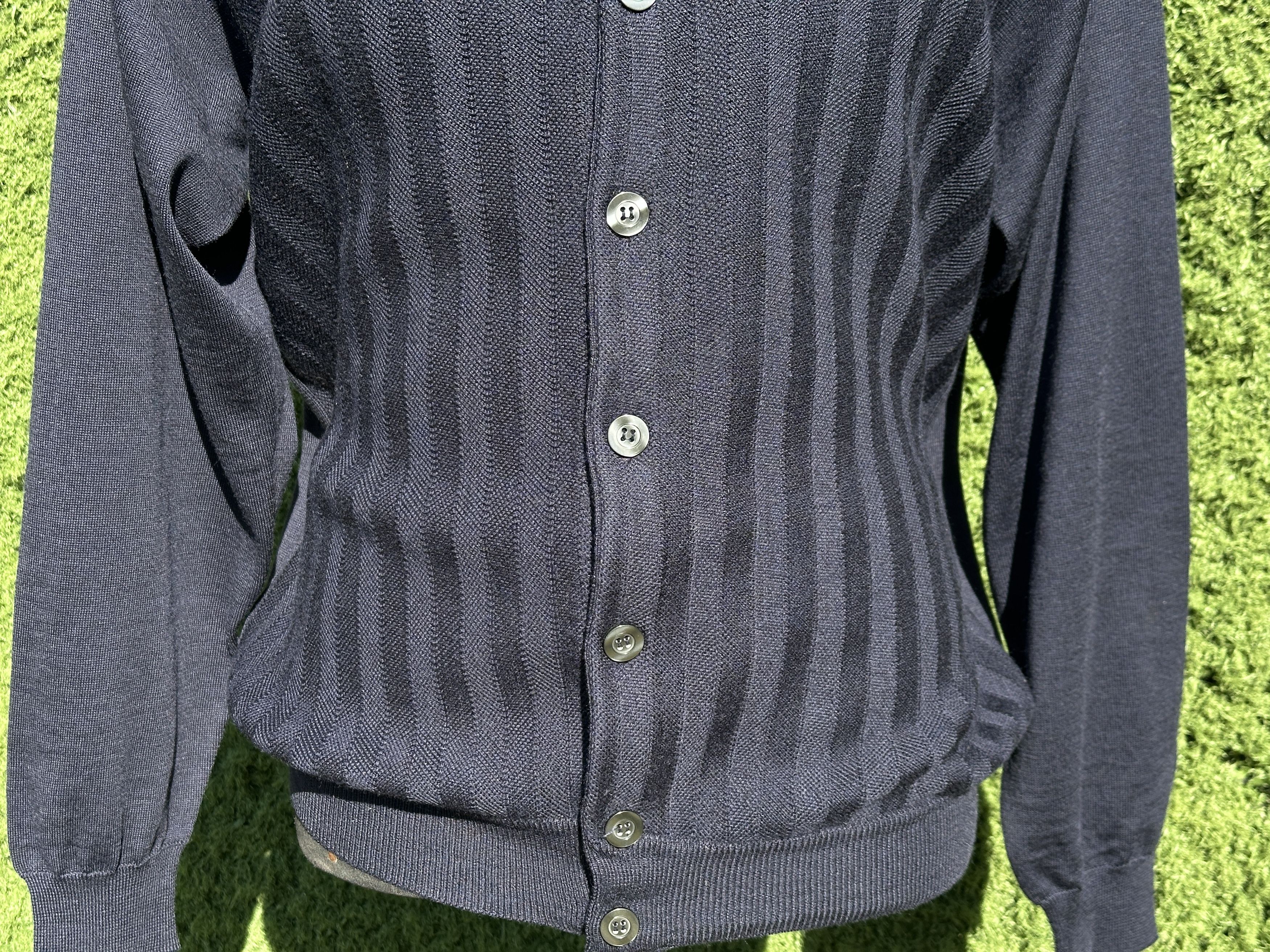 Prada Prada Milano Wool V-Neck Cardigan Navy Oversize Knit 38 Size XS / US 0-2 / IT 36-38 - 7 Thumbnail
