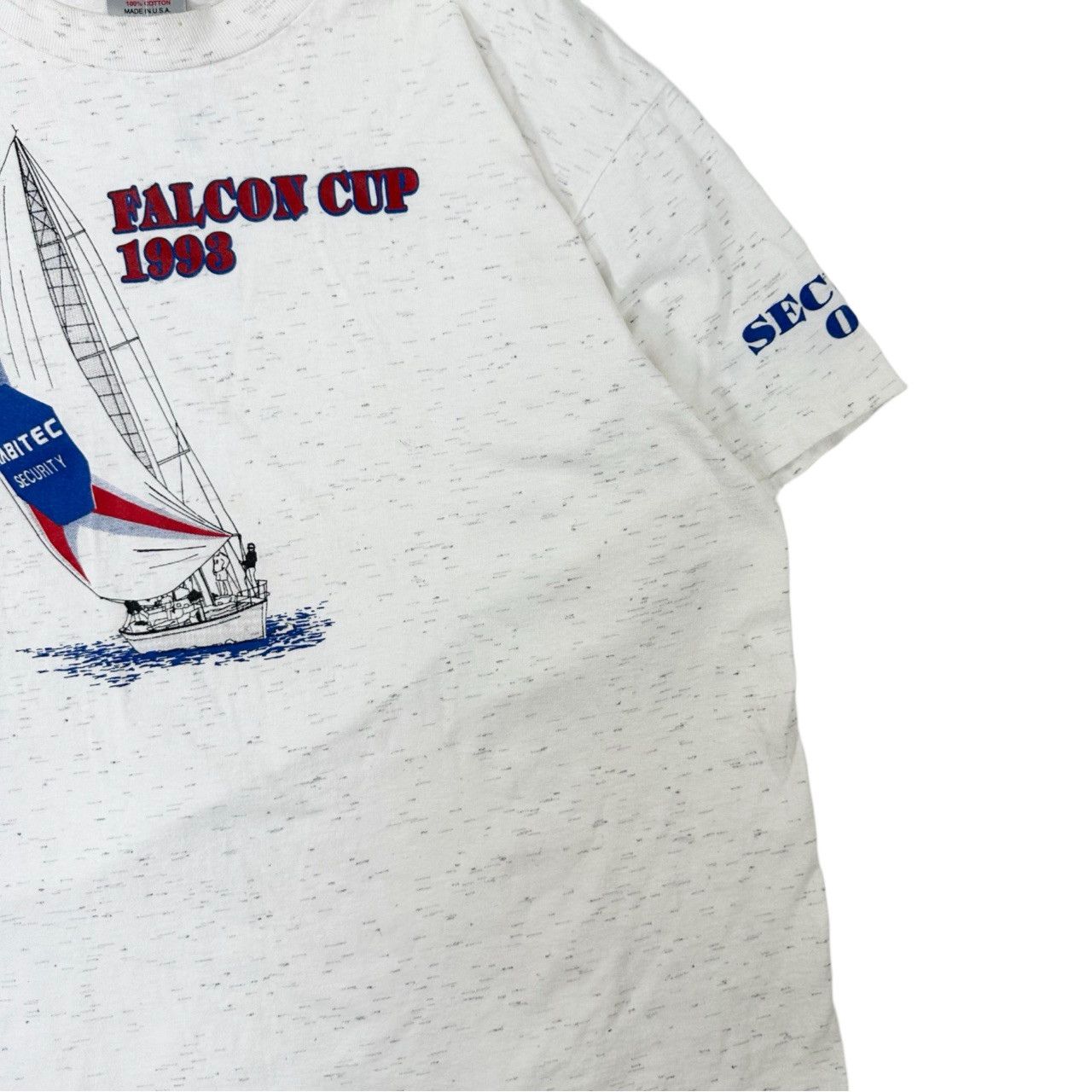 Vintage Vintage 90s Single Stitch Falcon Cup Sailing Graphic T Shirt Size US XL / EU 56 / 4 - 3 Thumbnail