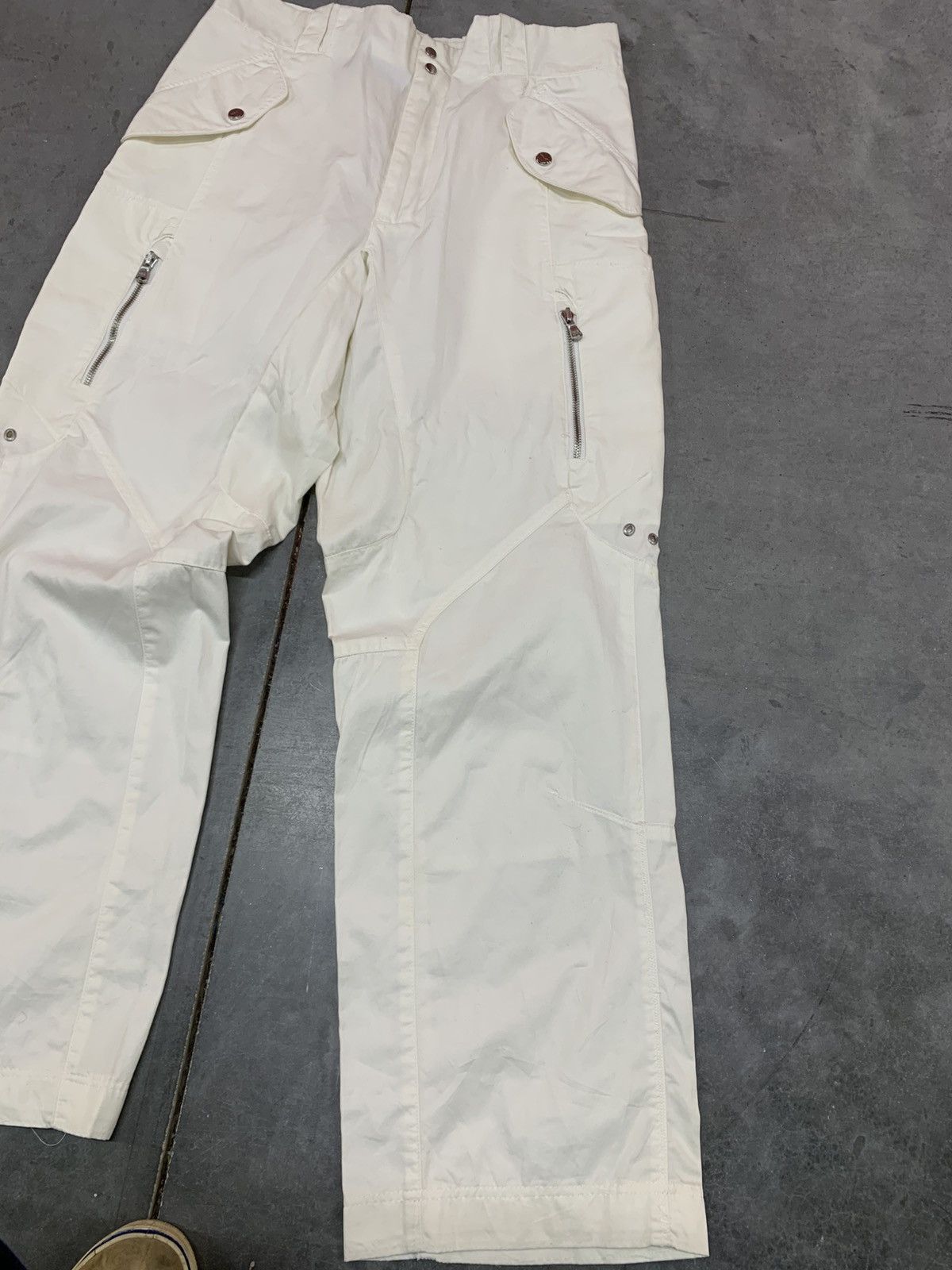 RLX Ralph Lauren Y2K Vintage Parachute Tactical Cargo Flight Pants 33x30 Size US 33 - 3 Thumbnail