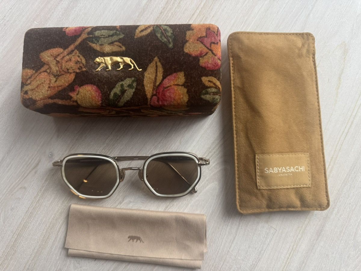 Other Sabyasachi x Morgenthal Frederics The Tolly Horn Sunglasses Size ONE SIZE - 1 Thumbnail