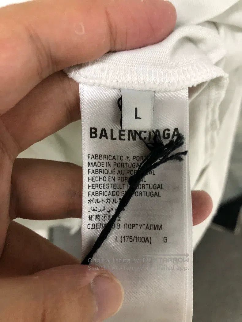Balenciaga Balenciaga Logo Letter Pattern Print Round Neck Short Slee Size US L / EU 52-54 / 3 - 5 Thumbnail