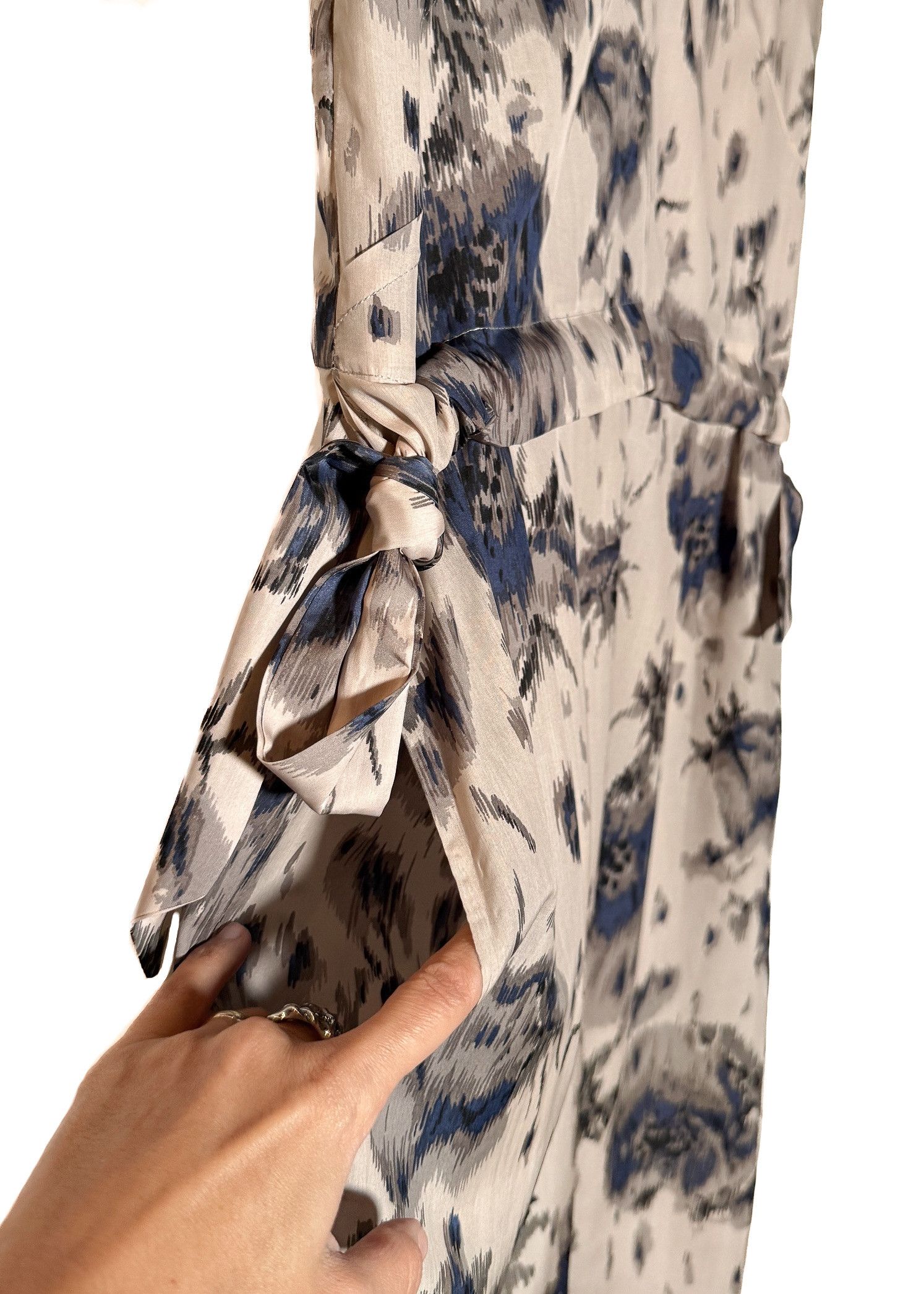Marni Marni Dusty Pink Floral Print Silk Dress Size M / US 6-8 / IT 42-44 - 4 Thumbnail