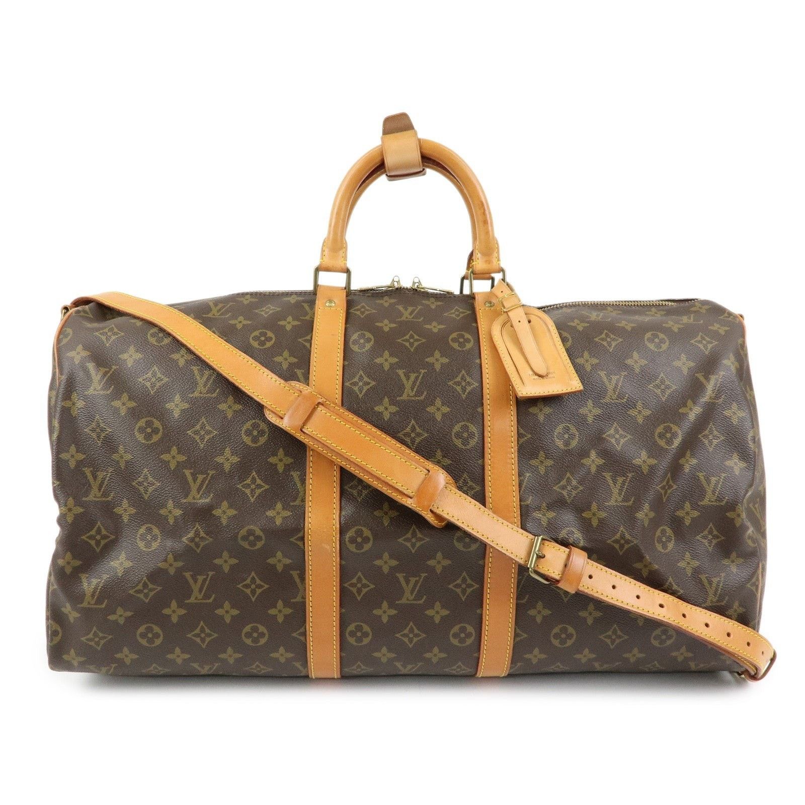 Louis Vuitton Louis Vuitton Monogram Keepall Bandouliere 55 Duffle Bag Size ONE SIZE - 1 Thumbnail