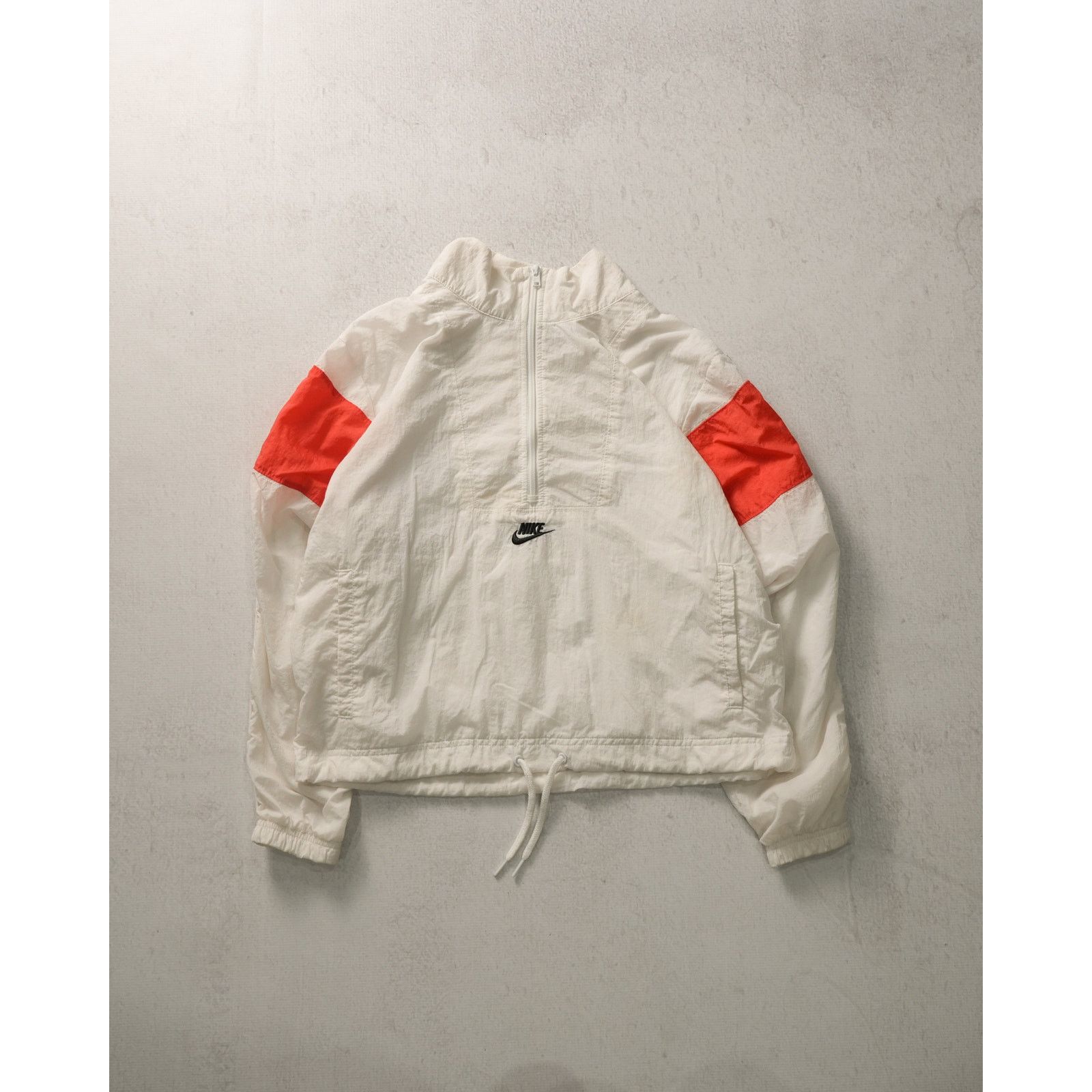 Nike Vintage 90s Nike White 1/2 Zip Windbreaker - Women's XS Size XS / US 0-2 / IT 36-38 - 1 Thumbnail