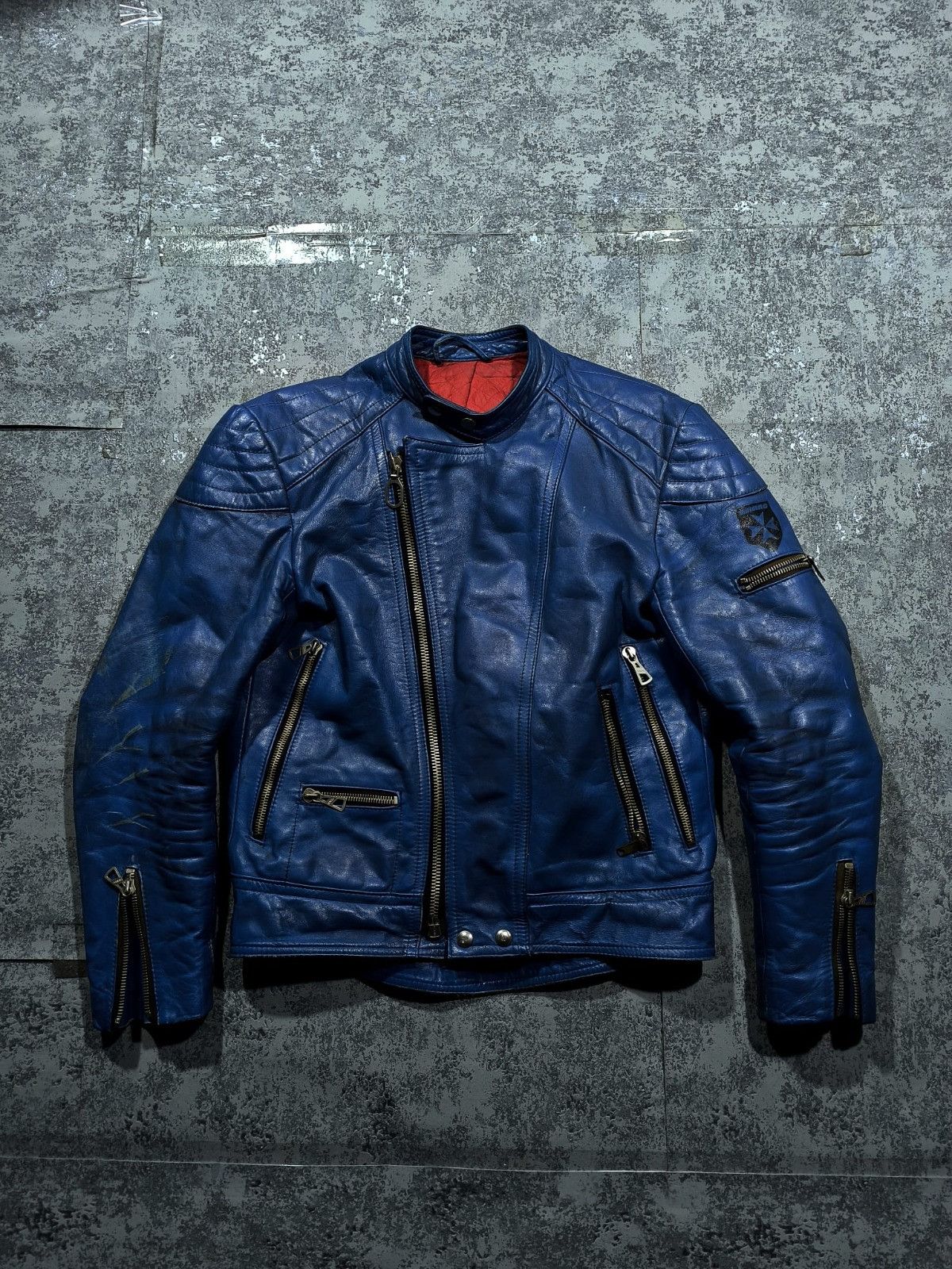 Genuine Leather vtg moto trashed leather jacket racer balenci demna gvsalia Size US M / EU 48-50 / 2 - 4 Thumbnail