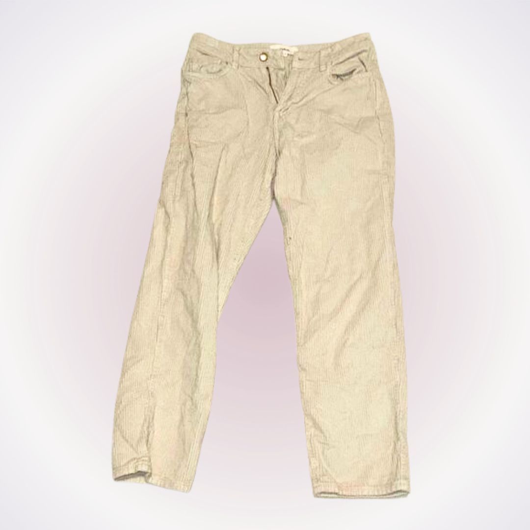 ba&sh Bash Corduroy Ecru Women’s Pants | Sz 2 Size 26" / US 2 / IT 38 - 1 Thumbnail
