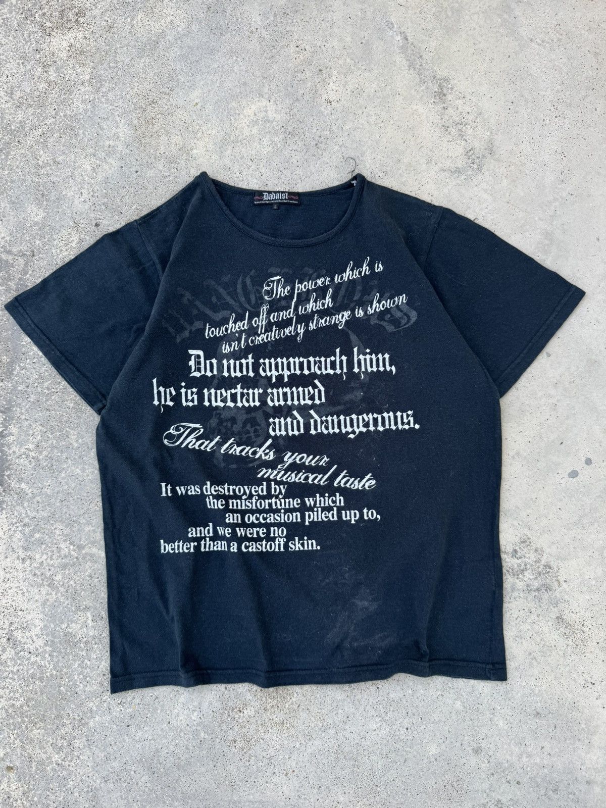 If Six Was Nine Gothic Dadaist Skull Poems ifsixwasnine Styled Grunge Tees Size S / US 4 / IT 40 - 1 Thumbnail