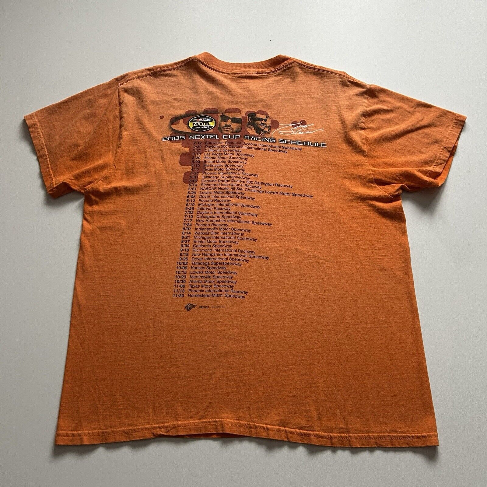 NASCAR Vintage Y2K Nascar Tony Stewart T Shirt XL Faded Orange Size US XL / EU 56 / 4 - 3 Thumbnail