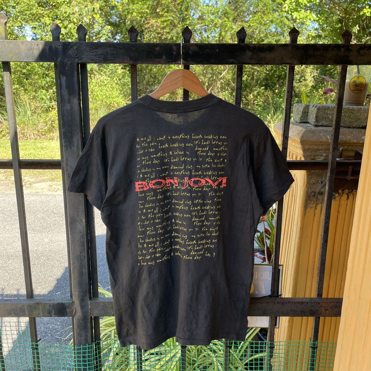 Band Tees × Vintage 🔥Vintage 1996 Bonjovi These Days Japan Tour Promo Tee Size US M / EU 48-50 / 2 - 2 Thumbnail