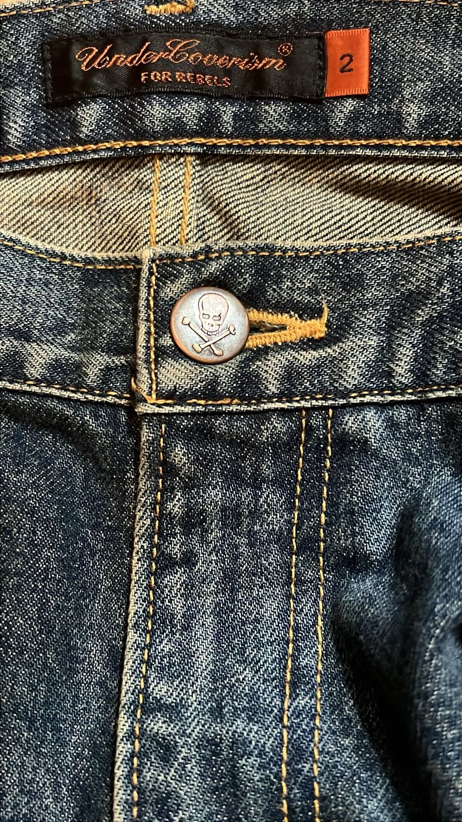 Jun Takahashi Undercover AW05 Mudwash Skull Denim Size US 32 / EU 48 - 5 Thumbnail