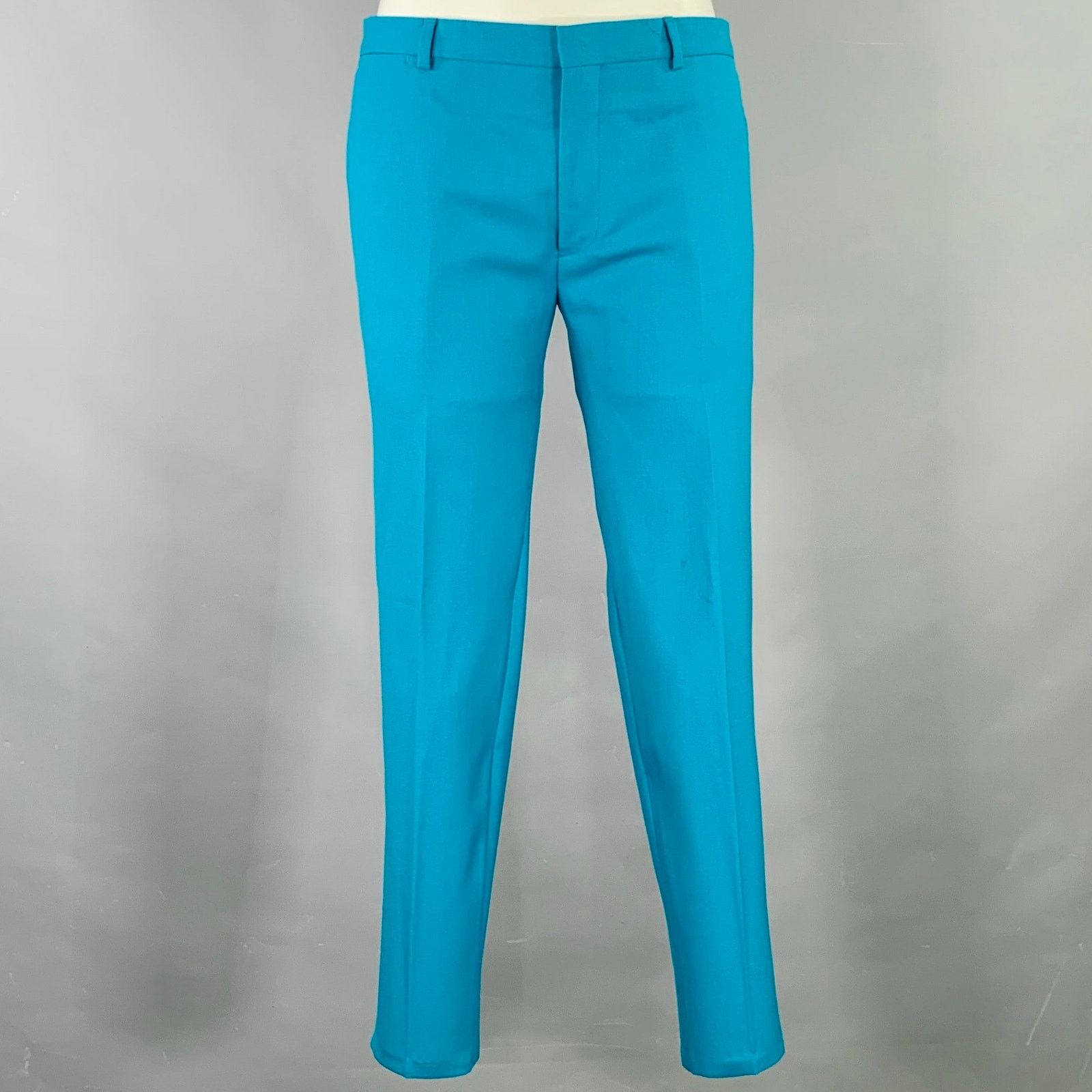 Paul Smith PAUL SMITH Size 36 Kensington Teal Wool Twill Suit Size 36R - 4 Thumbnail
