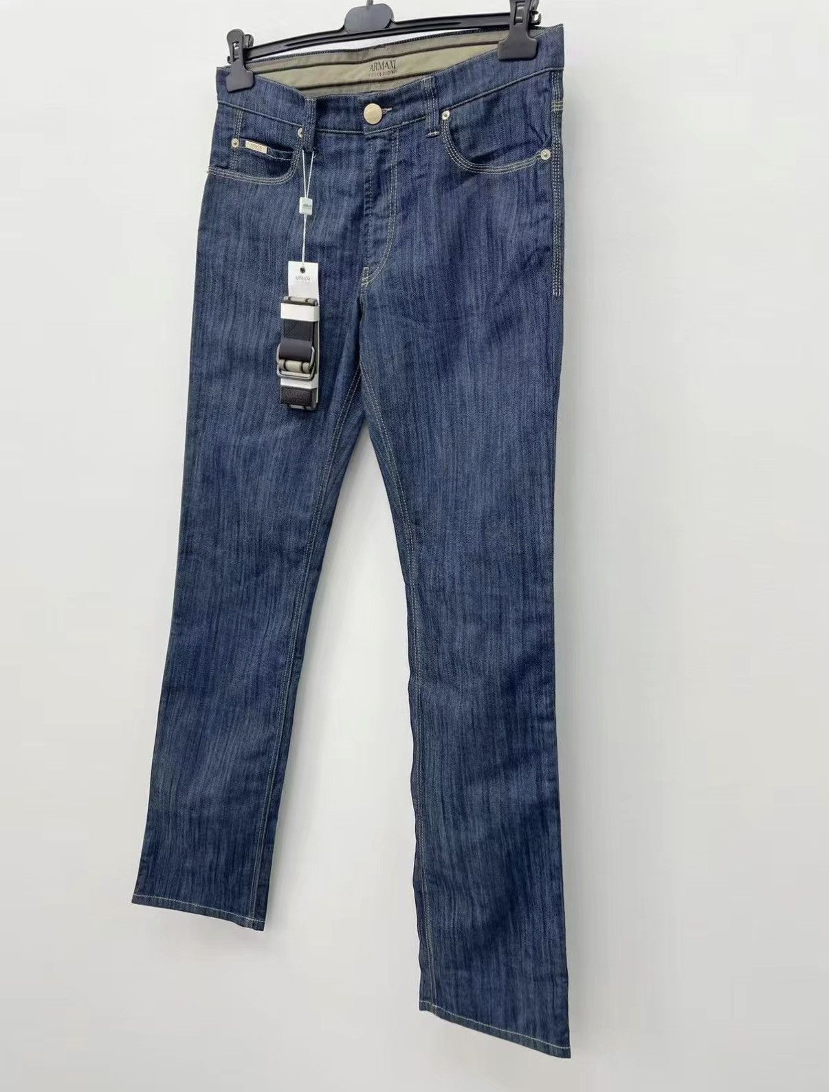 Armani Collezioni ARMANI COLLEZIONI Stretch Jeans with Belt J30 Size US 28 / EU 44 - 2 Thumbnail