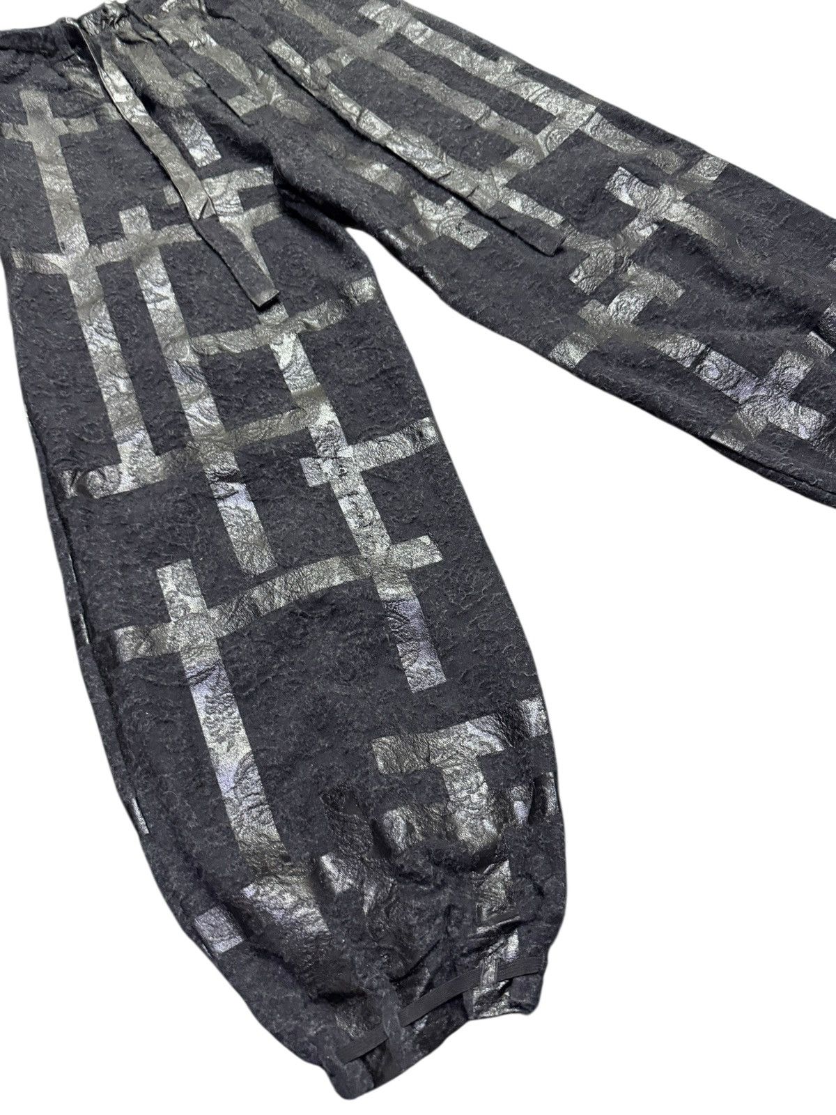 SOU SOU Sou Sou Enyu-baki Fence Double Sabi Ink Black Wide Baggy Size US 34 / EU 50 - 4 Thumbnail