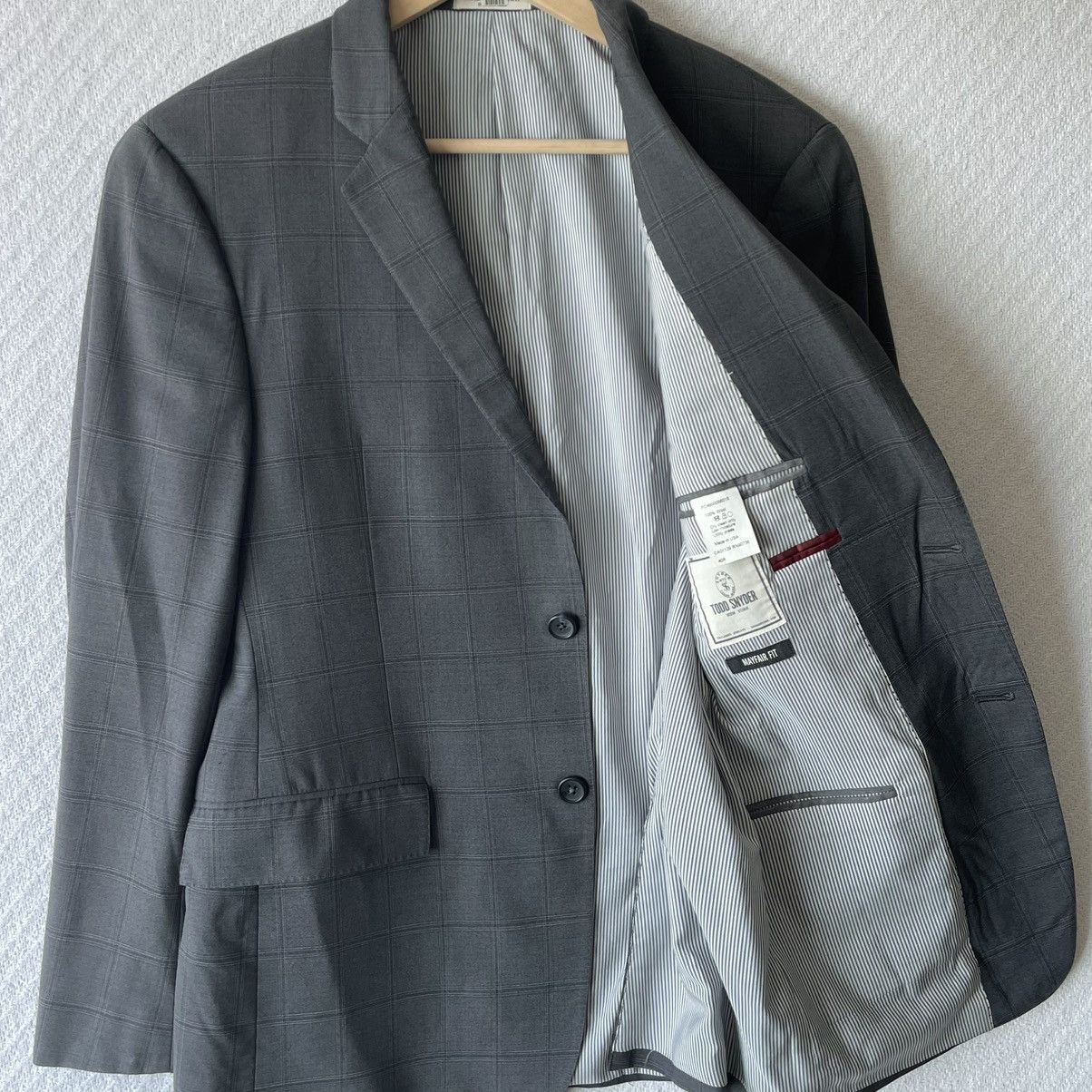 Todd Snyder 100% Wool Glen Check Plaid Mayfair Fit Blazer Made in USA Size 40R - 5 Thumbnail
