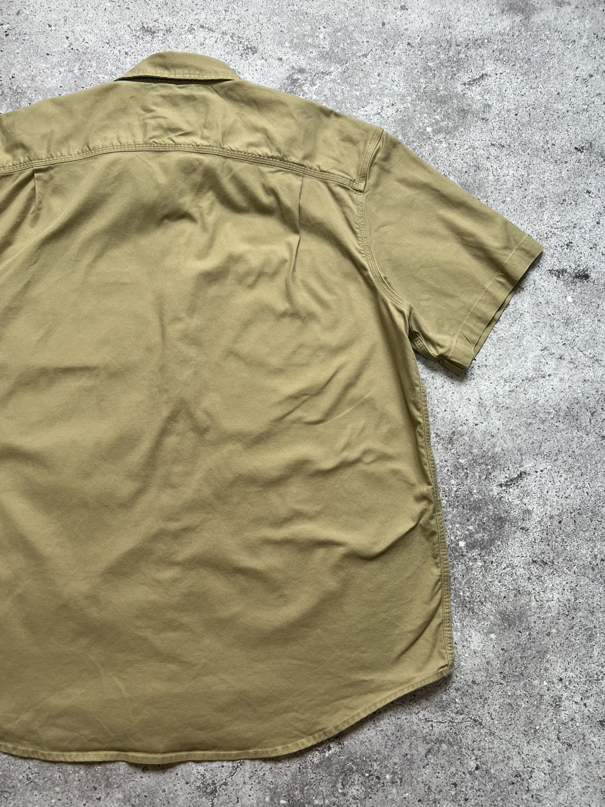 Carhartt × Vintage Vintage Carhartt Work Shirt Short Sleeve Beige Mens Size US XXL / EU 58 / 5 - 12 Thumbnail