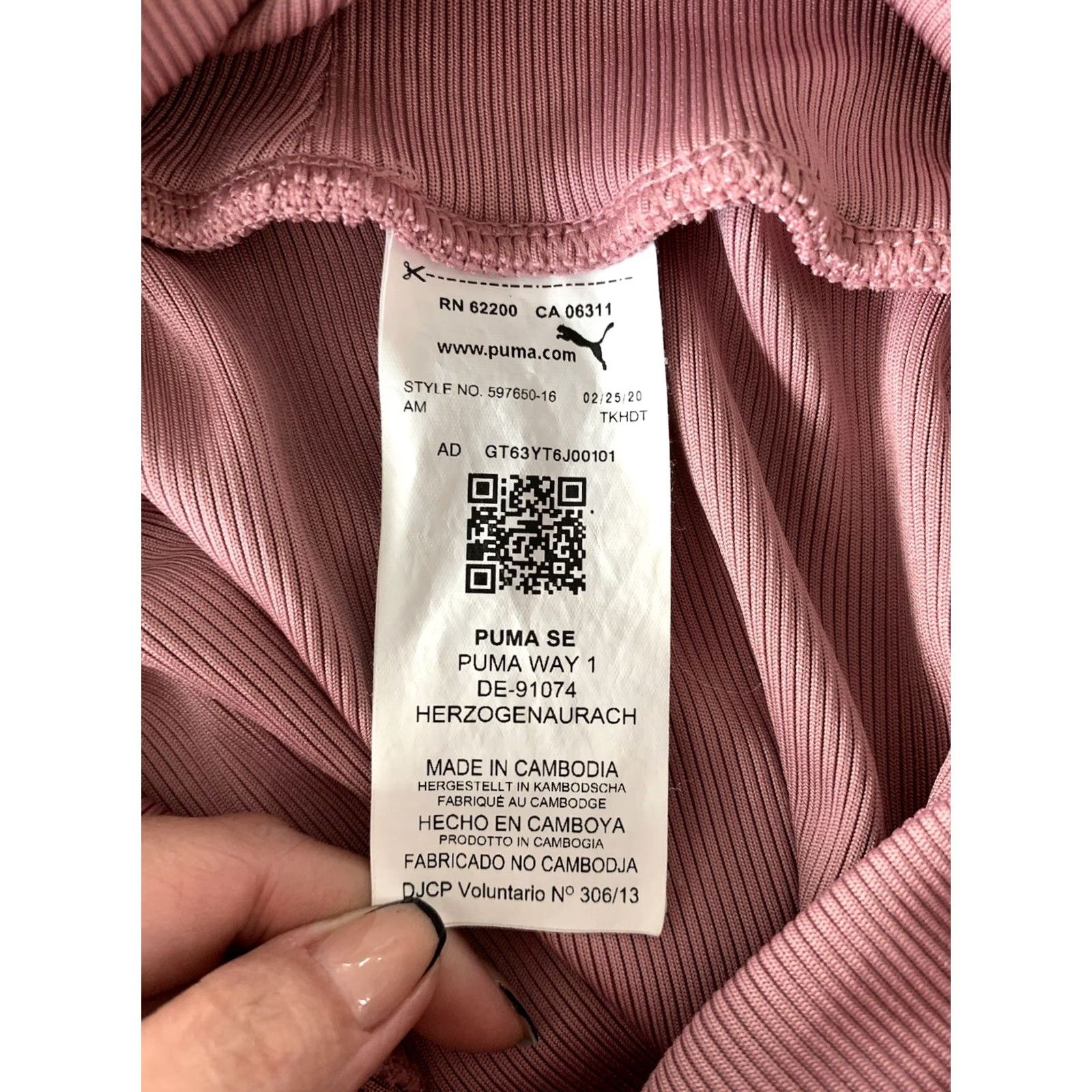 Puma PUMA Womens Medium Pink Yoga Ankle Pants Workout Running Active Logo Performance Pants Size 32" / US 10 / IT 46 - 7 Thumbnail