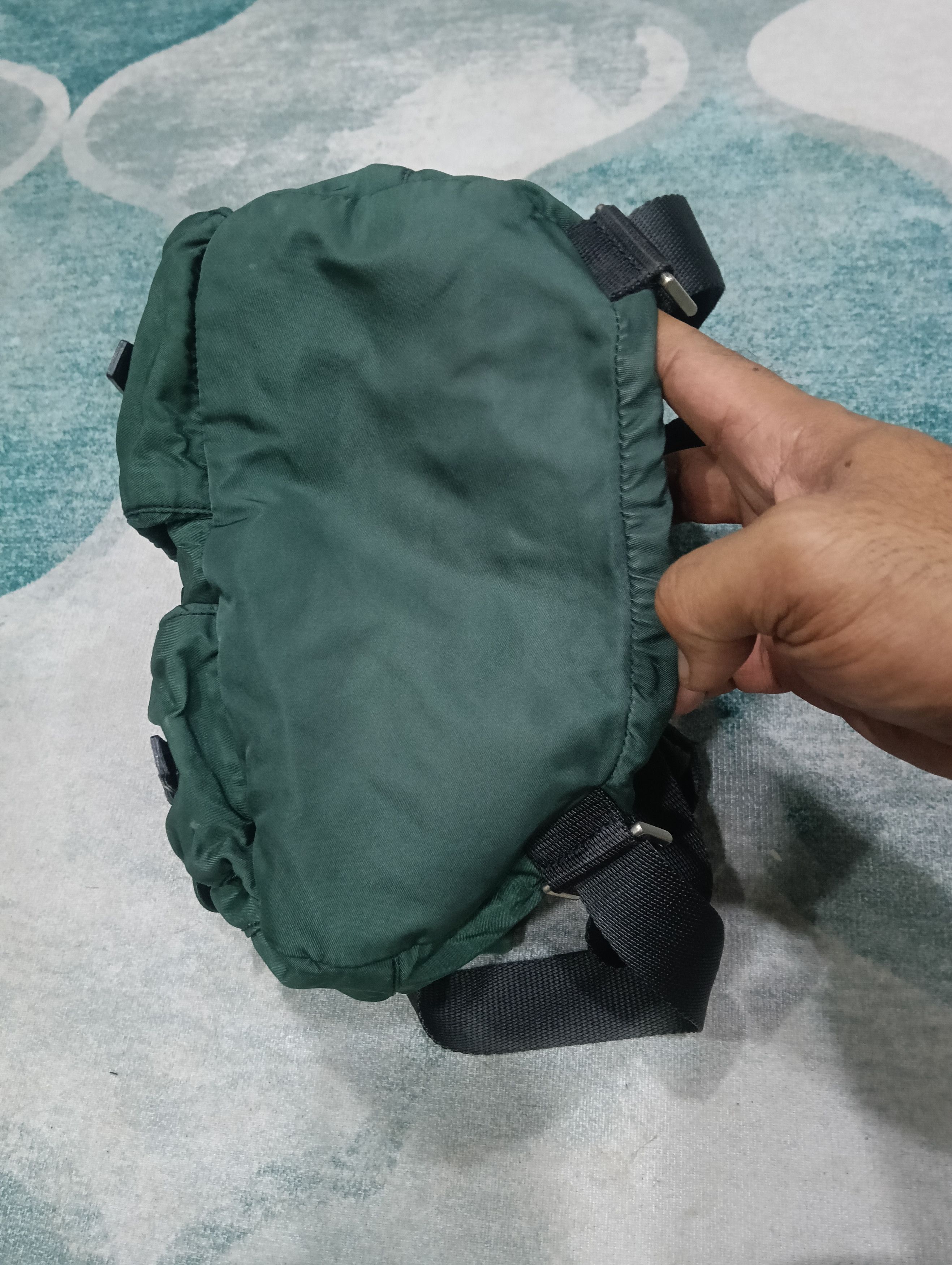 Prada × Vintage Prada Backpack Green Size ONE SIZE - 5 Thumbnail