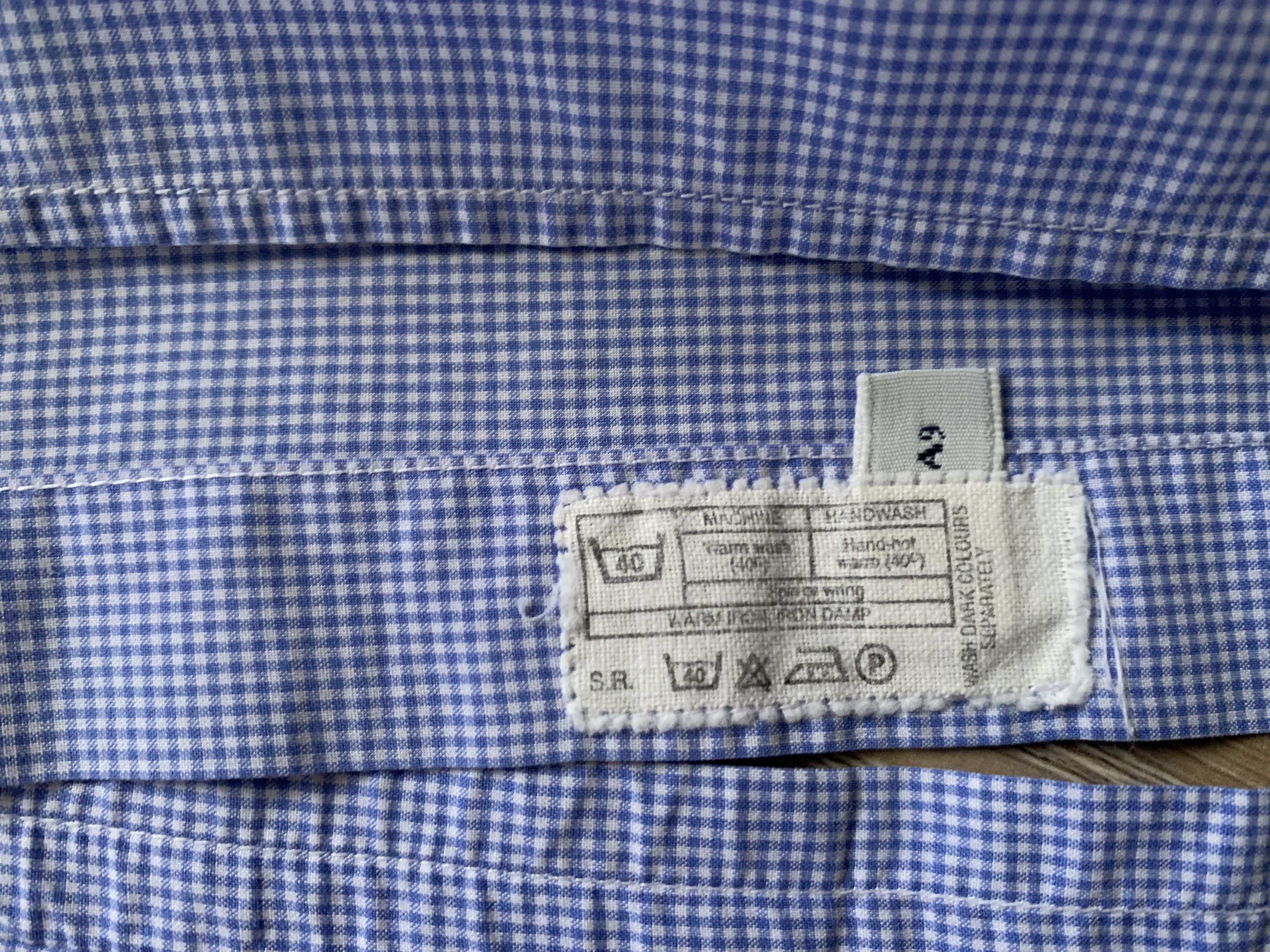 Hackett Hackett London Classic Blue Gingham Pattern Shirt Size US L / EU 52-54 / 3 - 6 Thumbnail