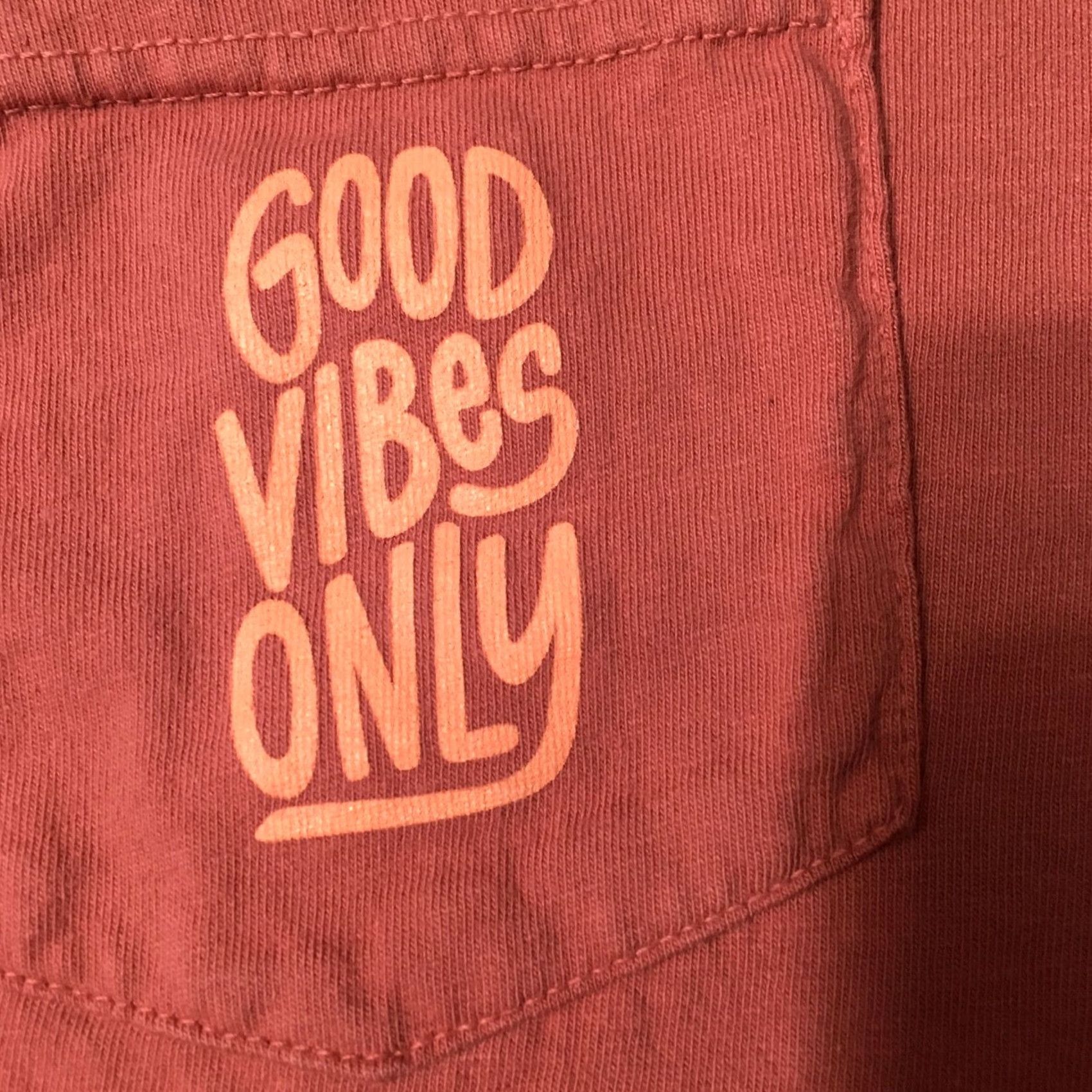Comfort Colors T-Shirt Men's XL purple Good Vibes Only Short Sleeve pocket lavender purple Good Pop Comfort Colors Size US XL / EU 56 / 4 - 3 Thumbnail