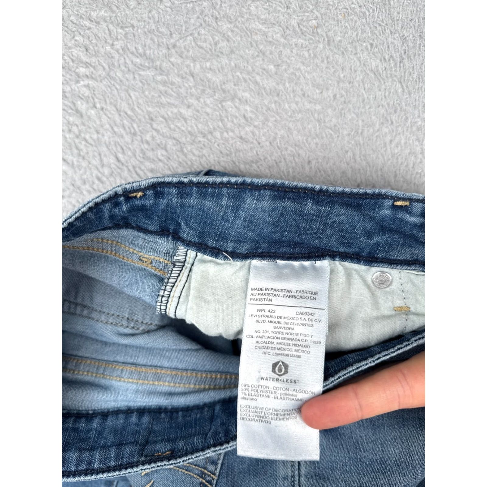 Levi's Levis Jeans Women 26 Blue Denim Mid Rise Skinny Signature Cotton Blend 26x28 Size 26" / US 2 / IT 38 - 7 Thumbnail