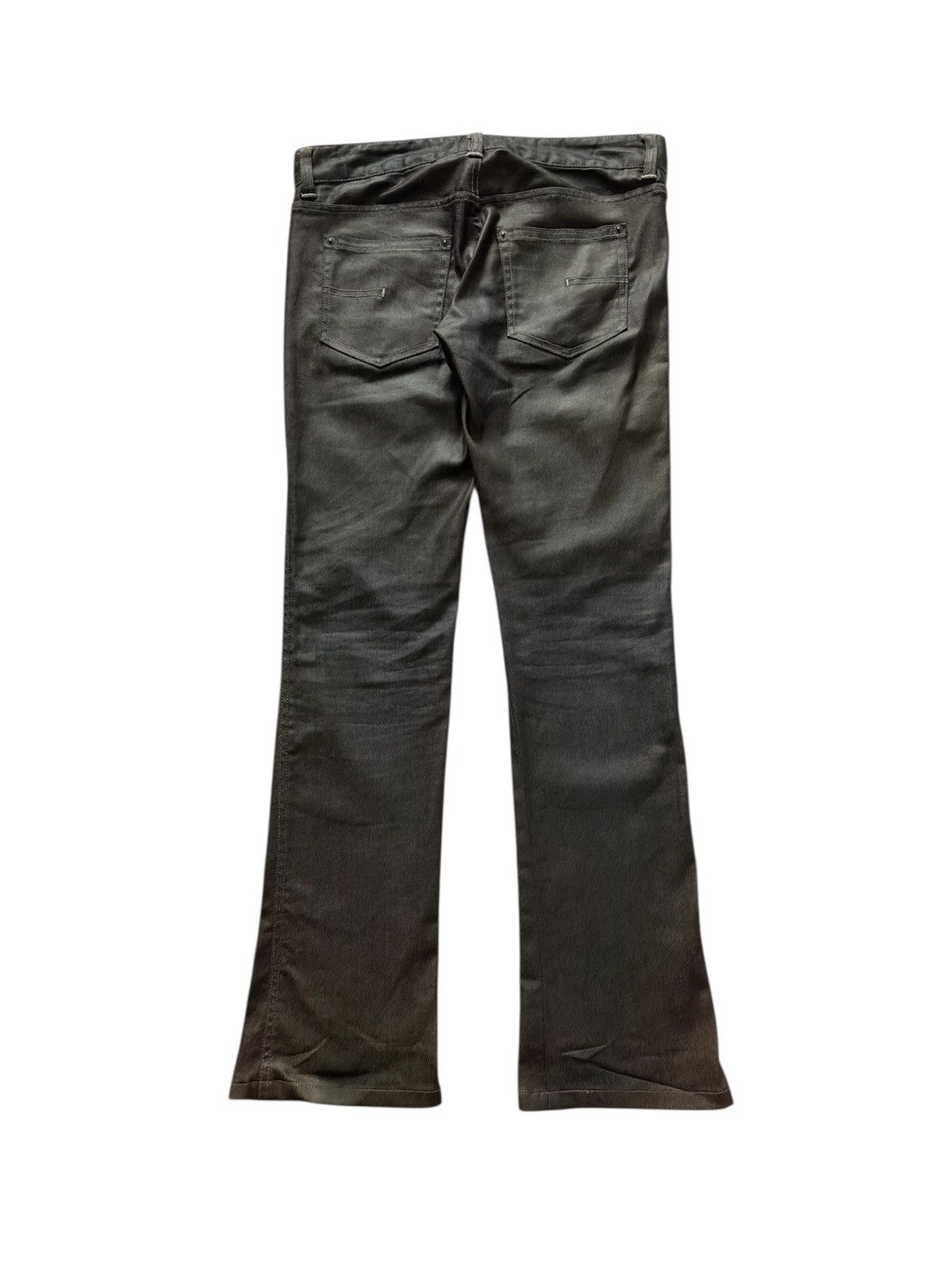Japanese Brand HIGH STREET FLARE WAXED BLEACH JEANS Size US 32 / EU 48 - 2 Thumbnail